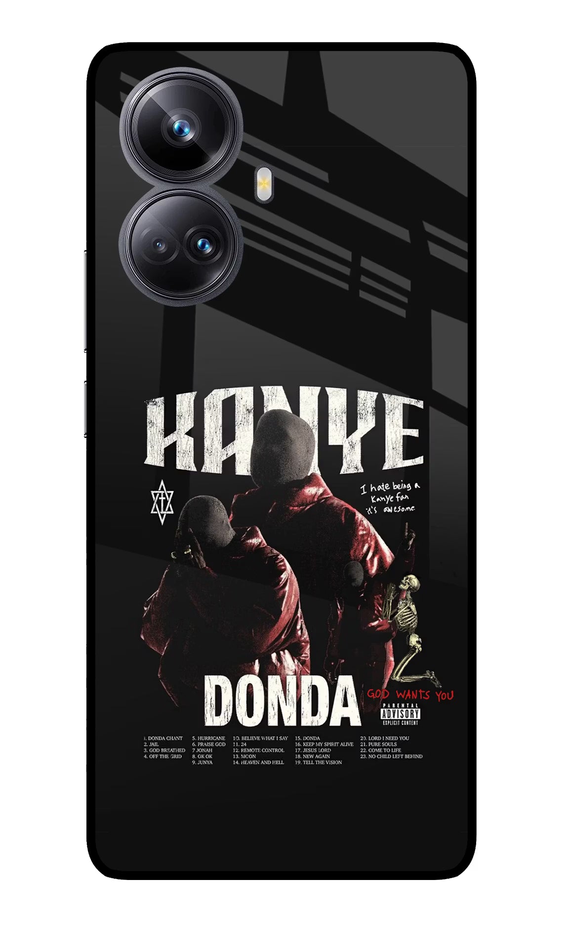 Donda Kanye West Realme 10 Pro+ 5G Glass Case - Donda Kanye West Realme 10 Pro+ 5G Glass Case Donda Kanye West Realme 10 Pro+ 5G Glass Case