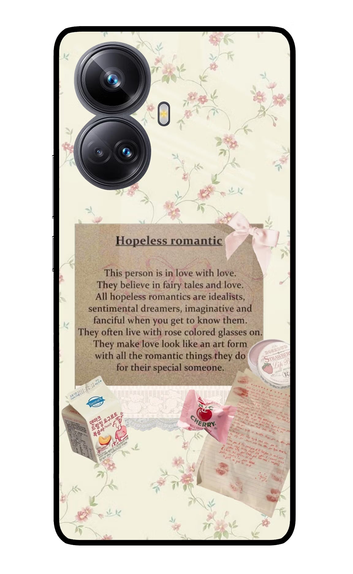 Hopeless Romantic Realme 10 Pro+ 5G Glass Case - Hopeless Romantic Realme 10 Pro+ 5G Glass Case Hopeless Romantic Realme 10 Pro+ 5G Glass Case