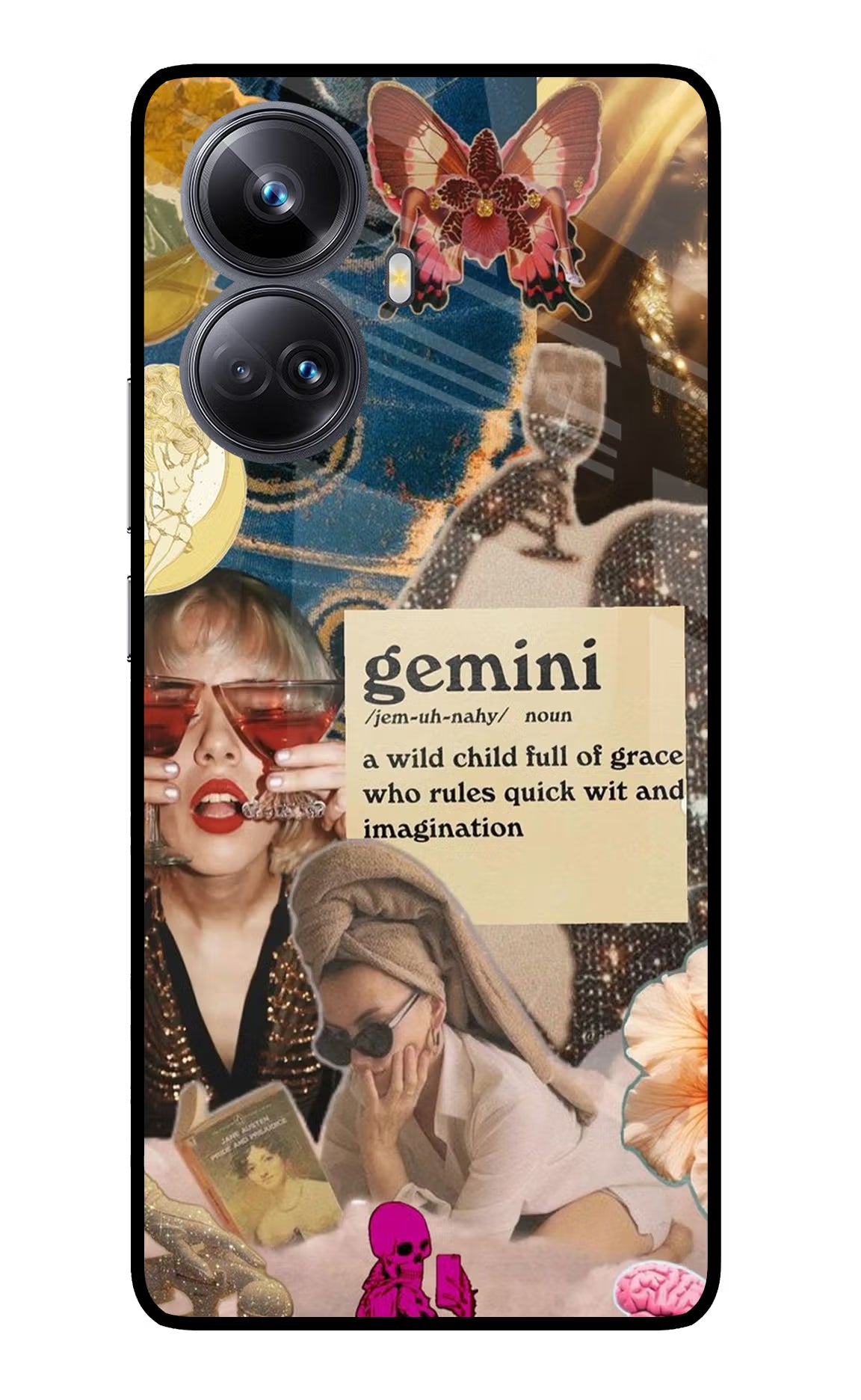 Gemini Zodiac Realme 10 Pro+ 5G Glass Case - Gemini Zodiac Realme 10 Pro+ 5G Glass Case Gemini Zodiac Realme 10 Pro+ 5G Glass Case