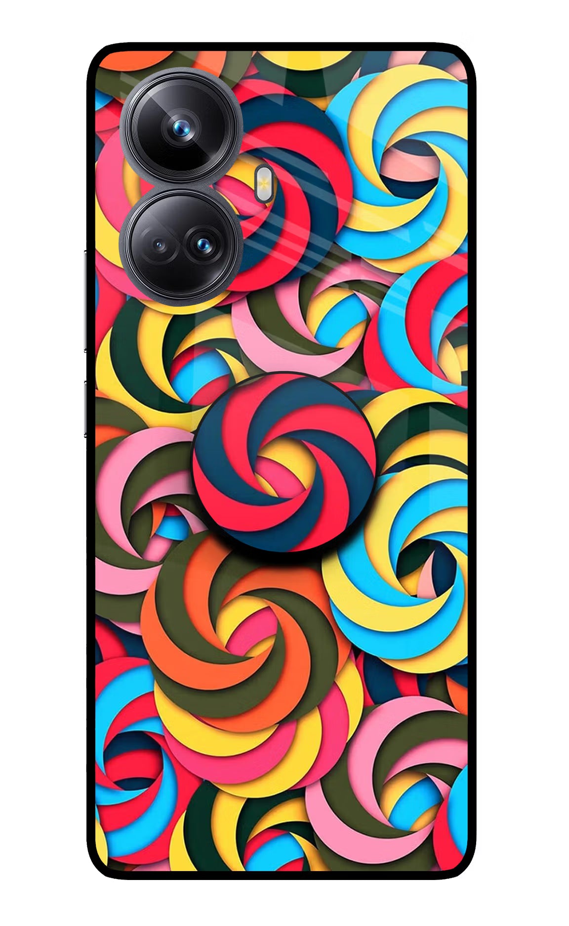 Spiral Pattern Realme 10 Pro+ 5G Glass Case - Spiral Pattern Realme 10 Pro+ 5G Glass Case Spiral Pattern Realme 10 Pro+ 5G Glass Case