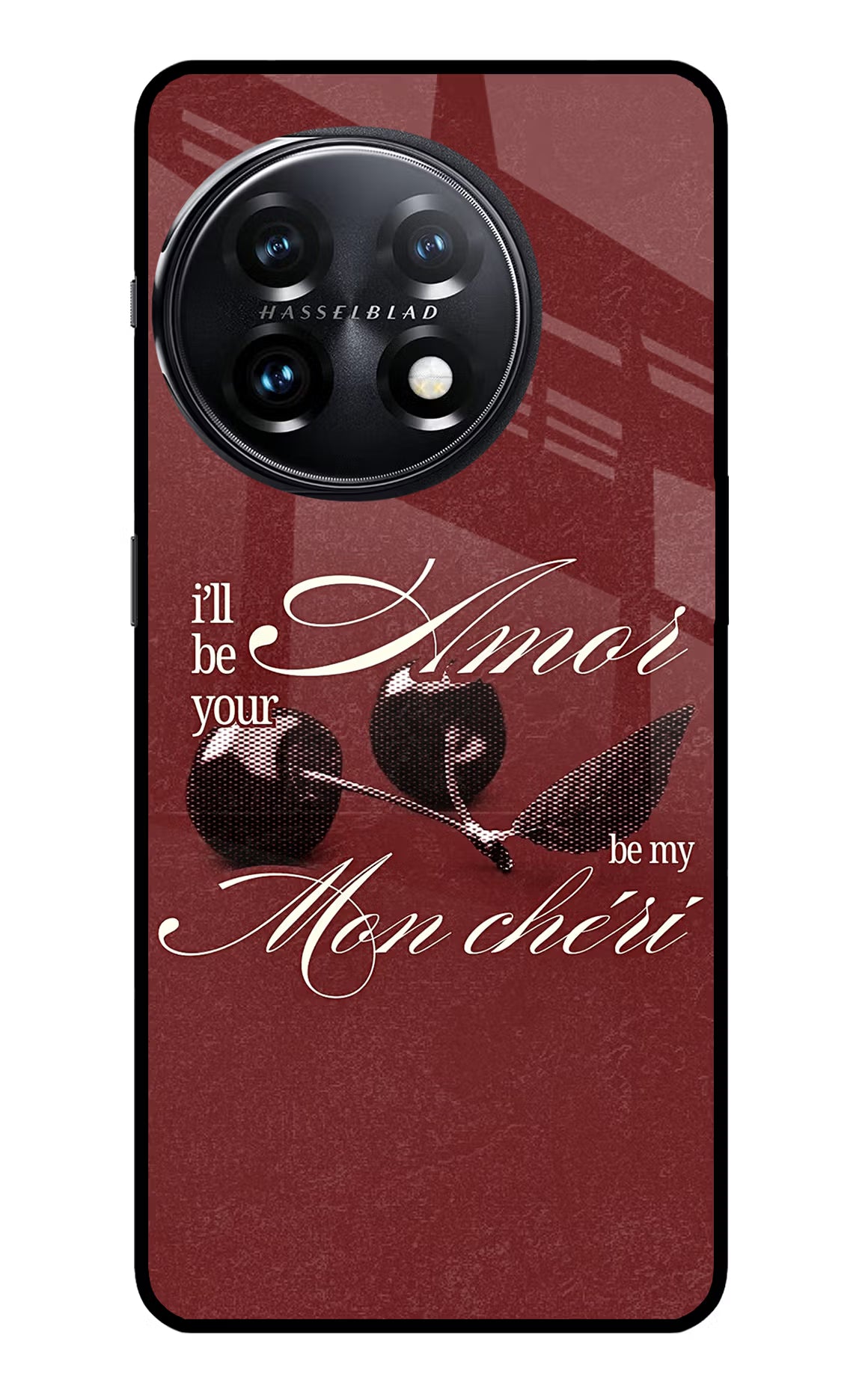 Velvet Cherry OnePlus 11 5G Glass Case - Velvet Cherry OnePlus 11 5G Glass Case Velvet Cherry OnePlus 11 5G Glass Case