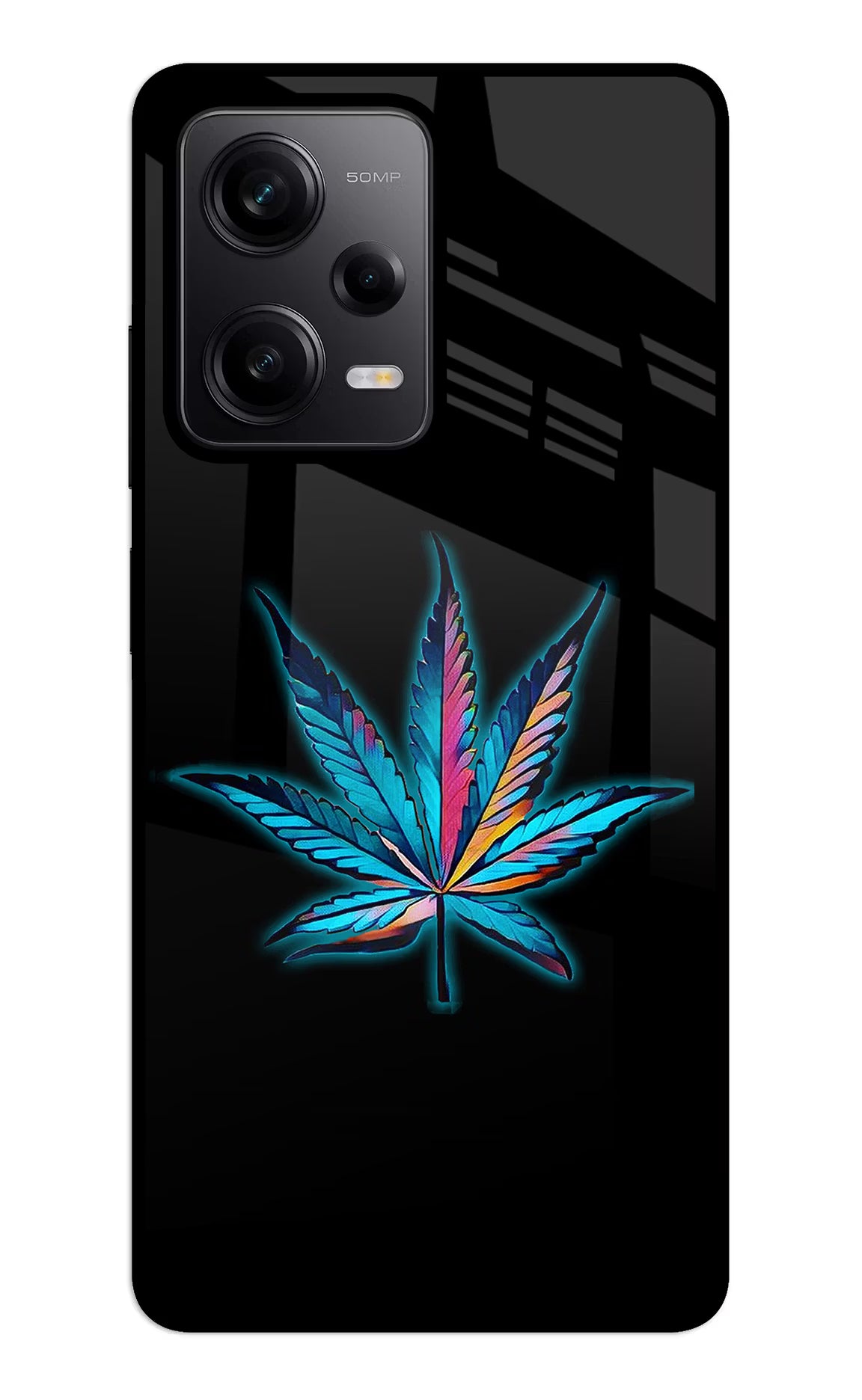 Weed Redmi Note 12 5G Back Cover - Weed Redmi Note 12 5G Glass Case Back Cover by Casekaro Weed Redmi Note 12 5G Glass Case Back Cover by Casekaro