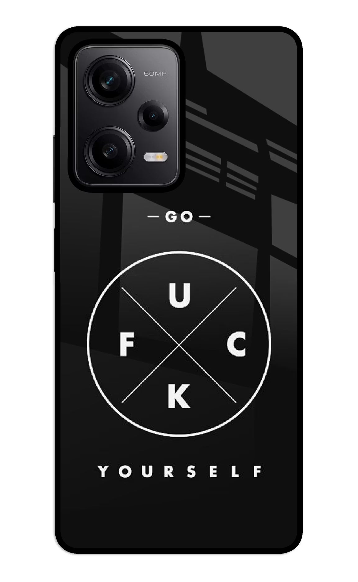 Go Fuck Yourself Redmi Note 12 5G Glass Case - Go Fuck Yourself Redmi Note 12 5G Glass Case Go Fuck Yourself Redmi Note 12 5G Glass Case