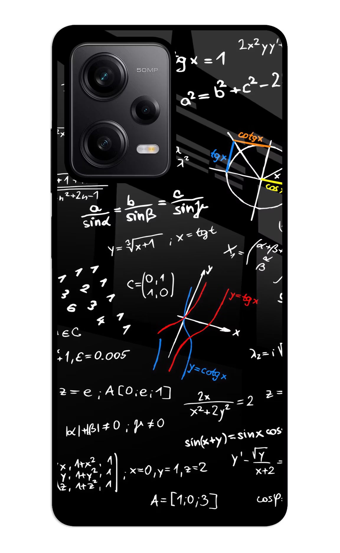 Mathematics Formula Redmi Note 12 5G Glass Case - Mathematics Formula Redmi Note 12 5G Glass Case Mathematics Formula Redmi Note 12 5G Glass Case