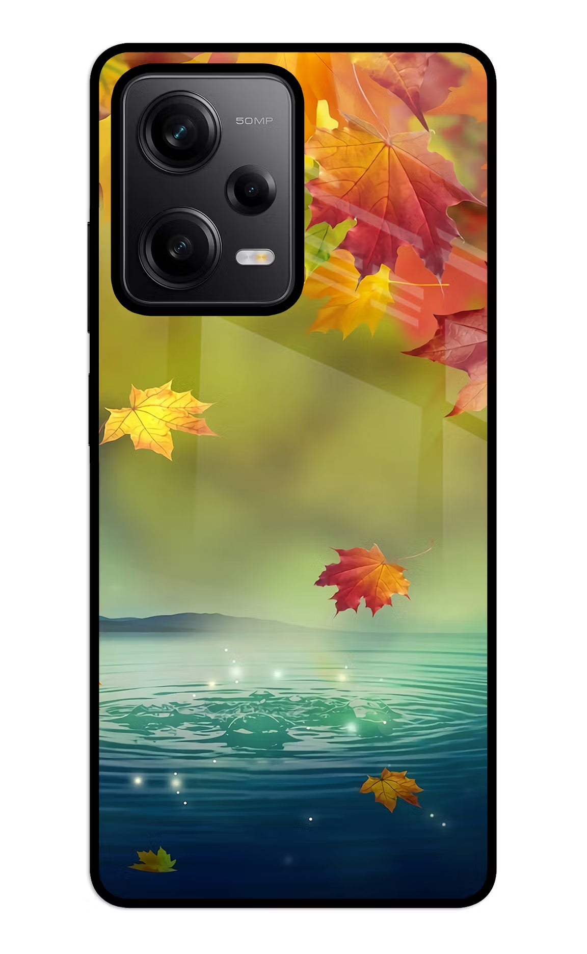 Flowers Redmi Note 12 5G Glass Case - Flowers Redmi Note 12 5G Glass Case Flowers Redmi Note 12 5G Glass Case