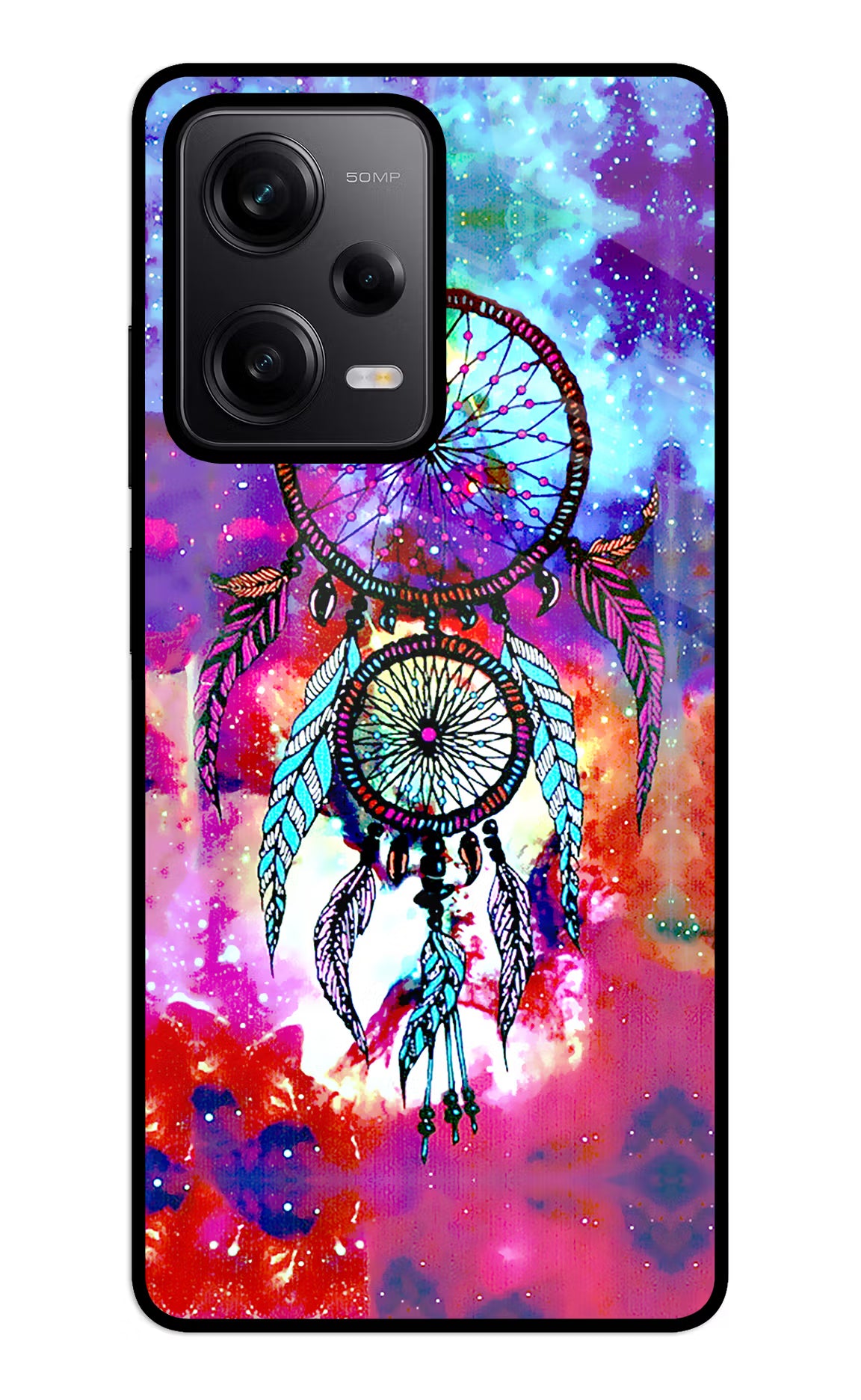 Dream Catcher Abstract Redmi Note 12 5G Back Cover - Dream Catcher Abstract Redmi Note 12 5G Glass Case Back Cover by Casekaro Dream Catcher Abstract Redmi Note 12 5G Glass Case Back Cover by Casekaro