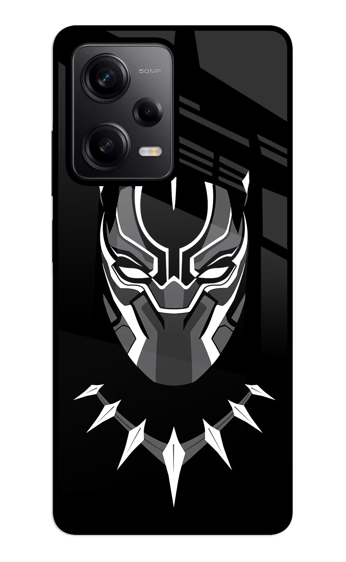 Black Panther Redmi Note 12 5G Glass Case - Black Panther Redmi Note 12 5G Glass Case Black Panther Redmi Note 12 5G Glass Case