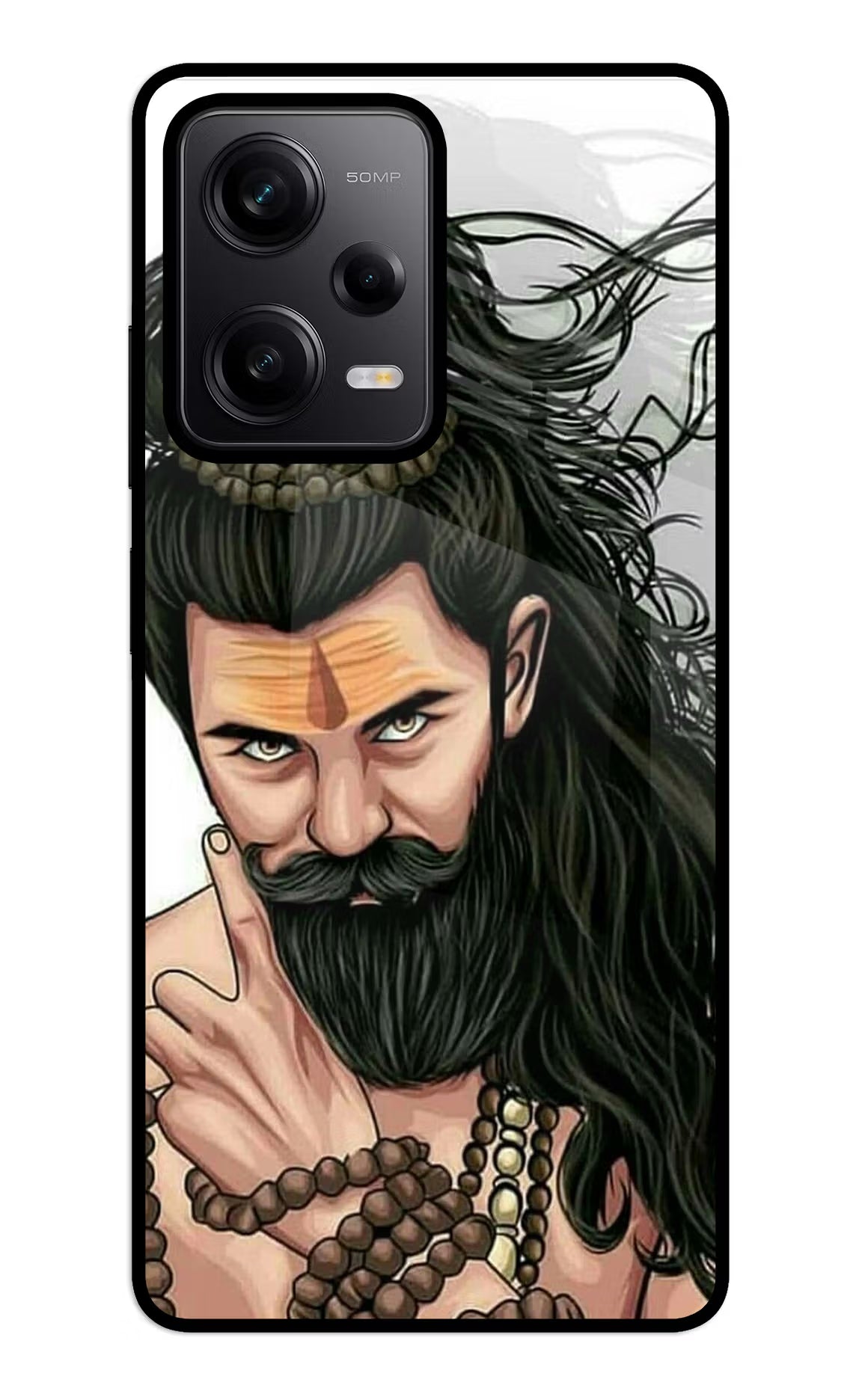 Mahadev Redmi Note 12 5G Back Cover - Mahadev Redmi Note 12 5G Glass Case Back Cover by Casekaro Mahadev Redmi Note 12 5G Glass Case Back Cover by Casekaro