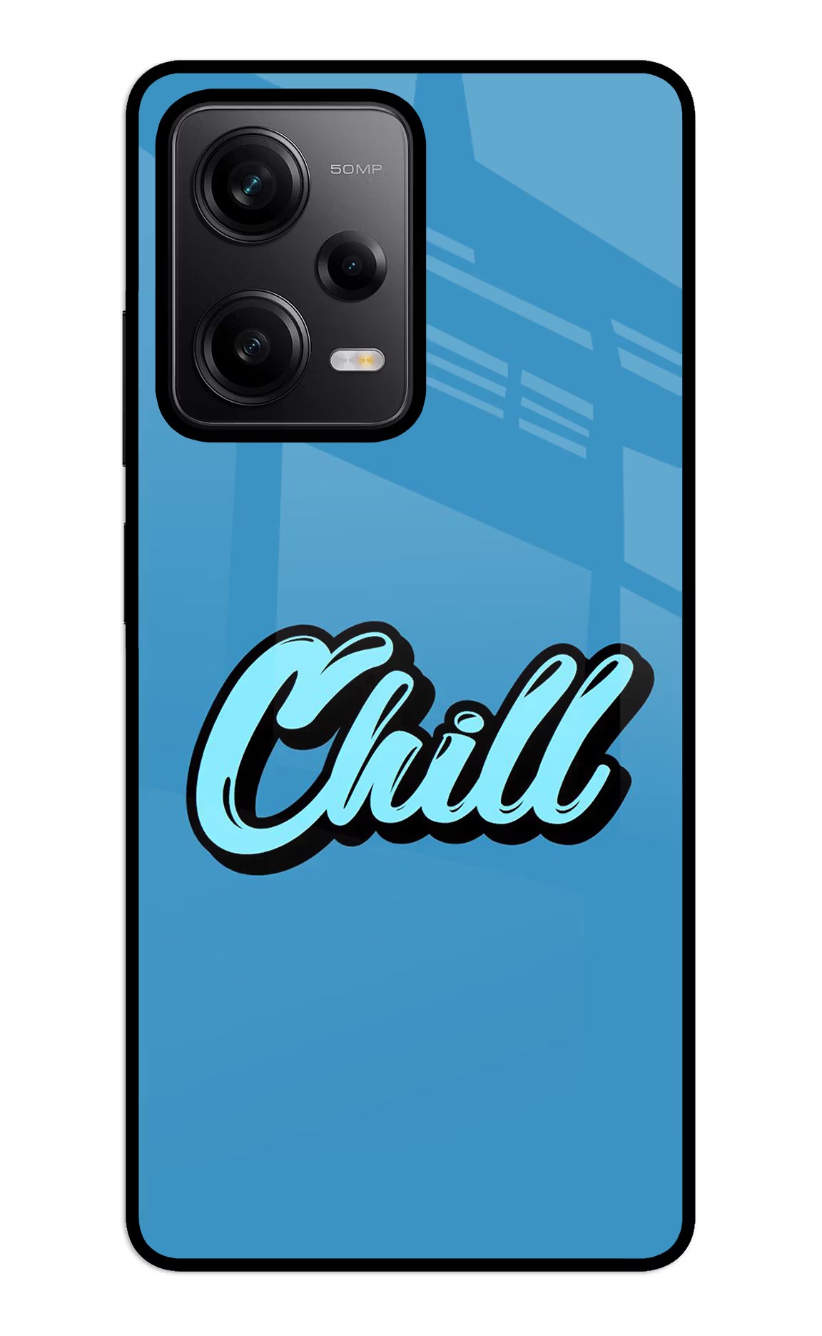 Chill Redmi Note 12 5G Back Cover - Chill Redmi Note 12 5G Glass Case Back Cover by Casekaro Chill Redmi Note 12 5G Glass Case Back Cover by Casekaro