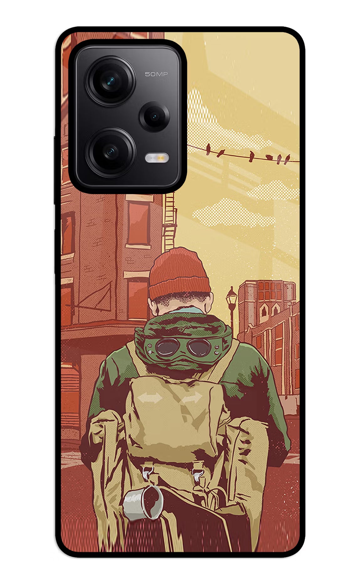 Adventurous Redmi Note 12 5G Back Cover - Adventurous Redmi Note 12 5G Glass Case Back Cover by Casekaro Adventurous Redmi Note 12 5G Glass Case Back Cover by Casekaro