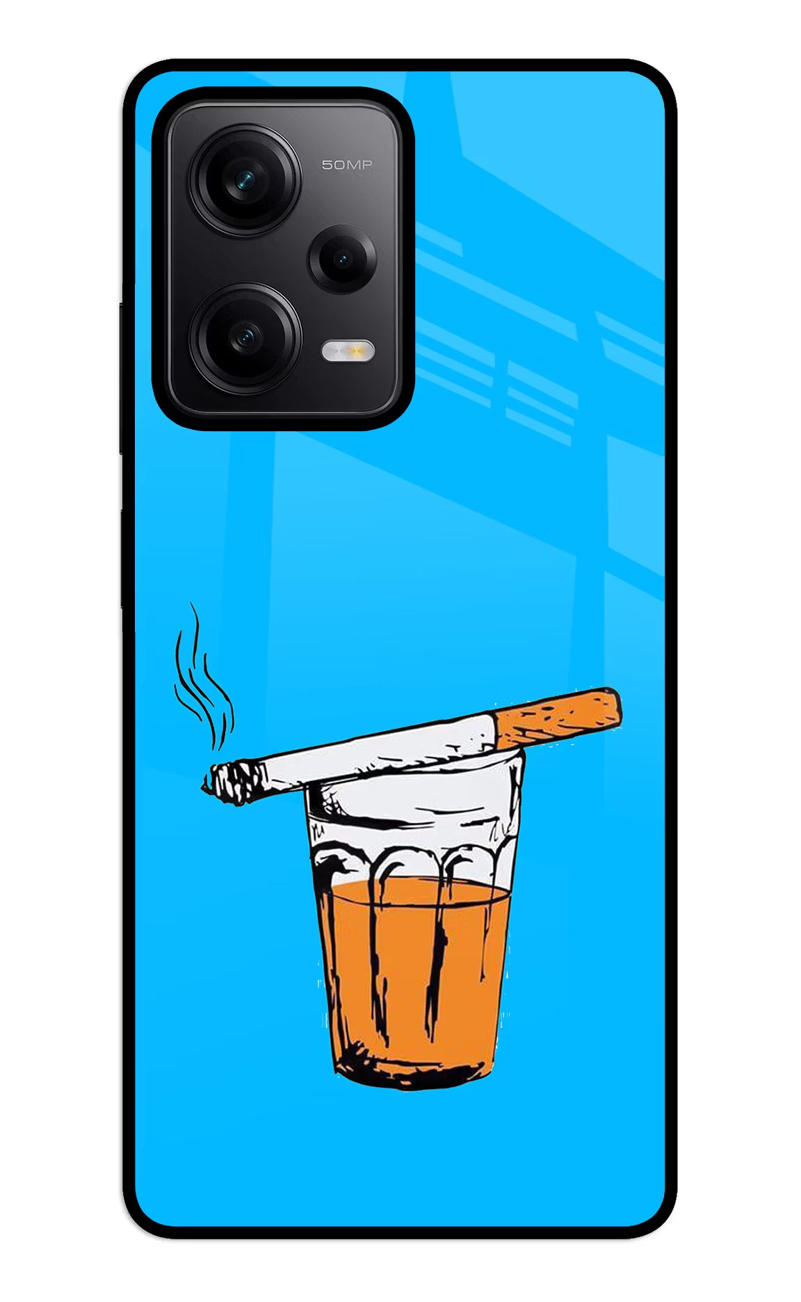 Chai Sutta Redmi Note 12 5G Glass Case - Chai Sutta Redmi Note 12 5G Glass Case Chai Sutta Redmi Note 12 5G Glass Case