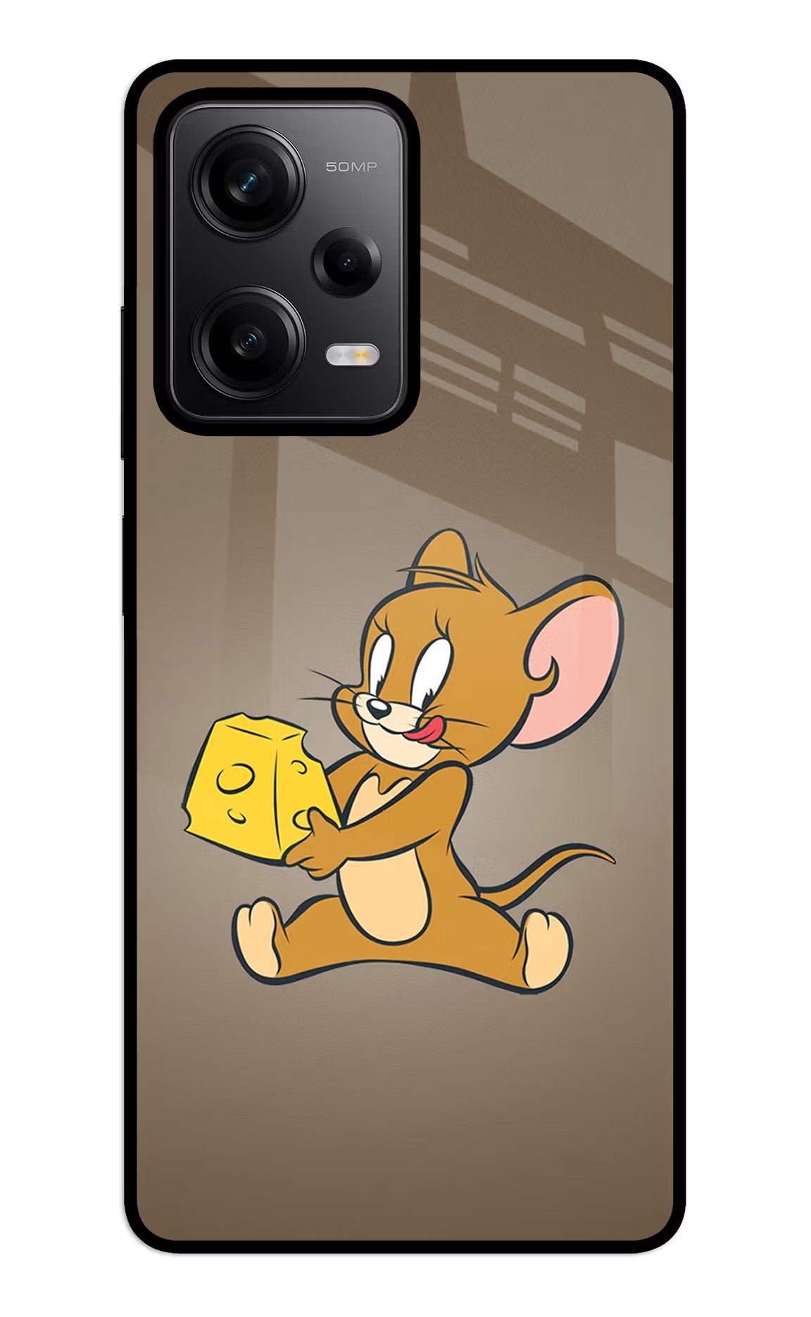 Jerry Redmi Note 12 5G Back Cover - Jerry Redmi Note 12 5G Glass Case Back Cover by Casekaro Jerry Redmi Note 12 5G Glass Case Back Cover by Casekaro