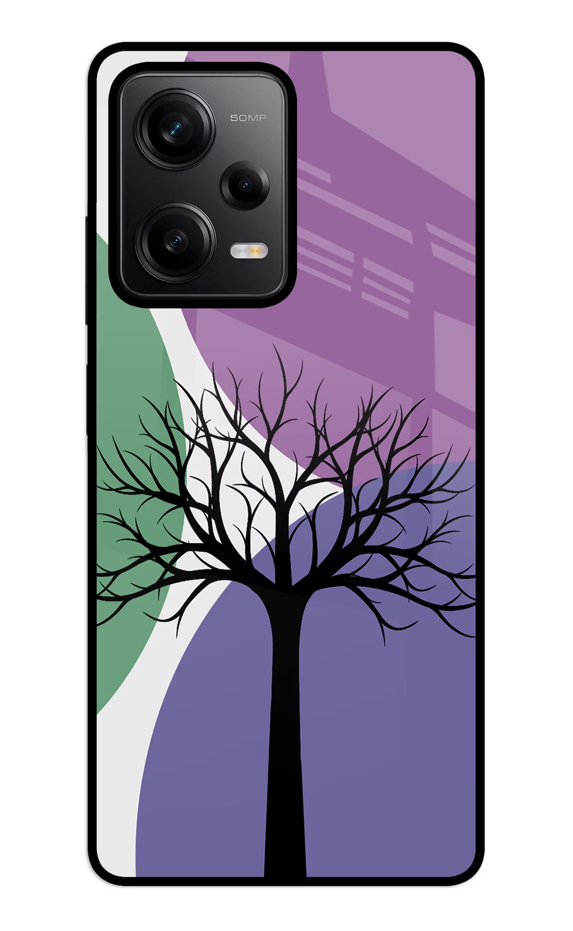 Tree Art Redmi Note 12 5G Back Cover - Tree Art Redmi Note 12 5G Glass Case Back Cover by Casekaro Tree Art Redmi Note 12 5G Glass Case Back Cover by Casekaro