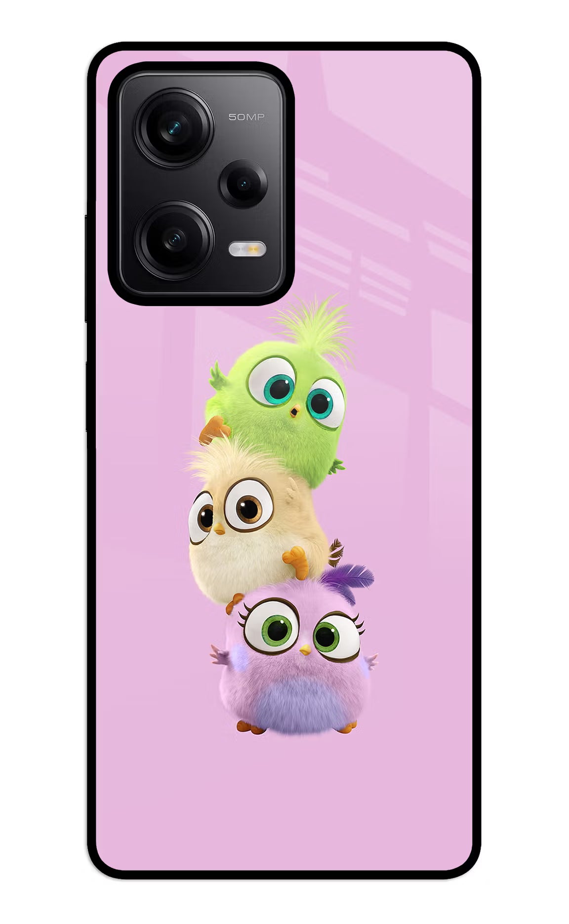 Cute Little Birds Redmi Note 12 5G Back Cover - Cute Little Birds Redmi Note 12 5G Glass Case Back Cover by Casekaro Cute Little Birds Redmi Note 12 5G Glass Case Back Cover by Casekaro