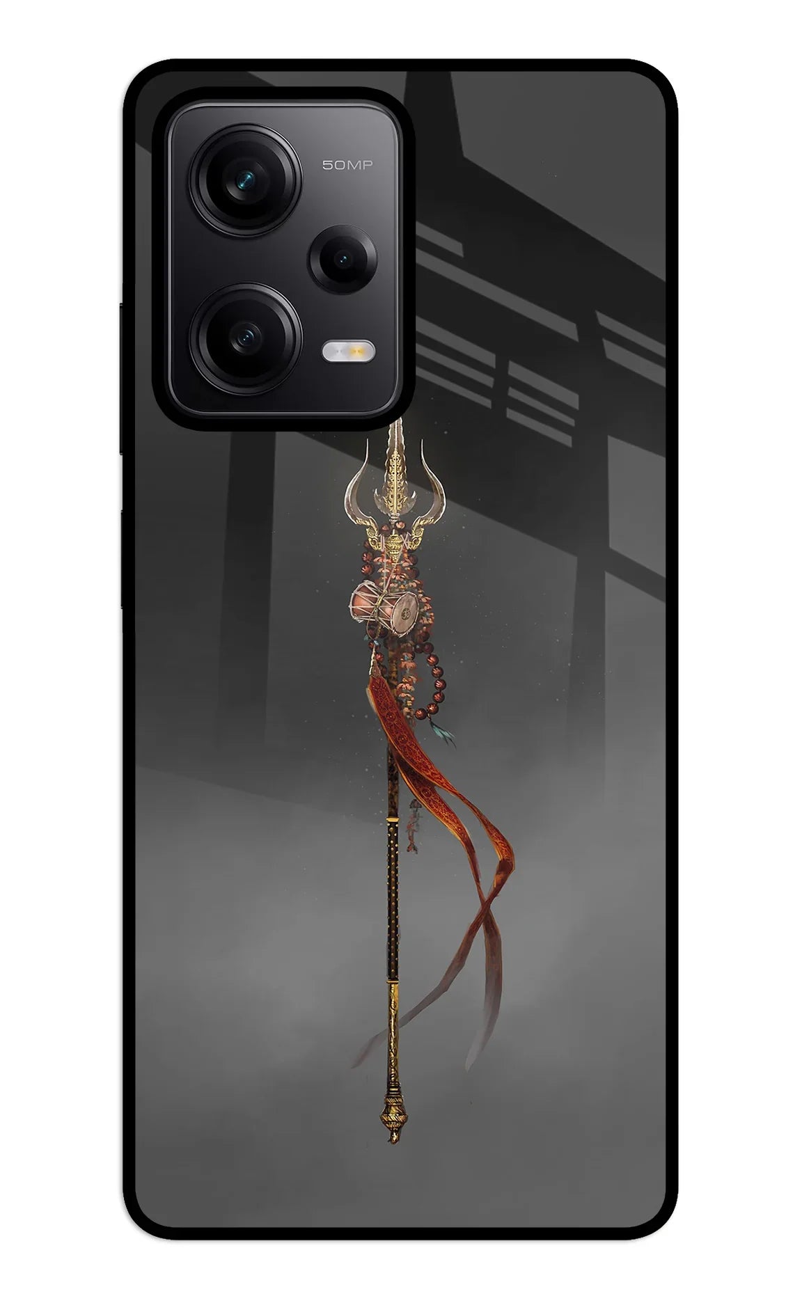 Shiv Trishul Redmi Note 12 5G Glass Case - Shiv Trishul Redmi Note 12 5G Glass Case Shiv Trishul Redmi Note 12 5G Glass Case