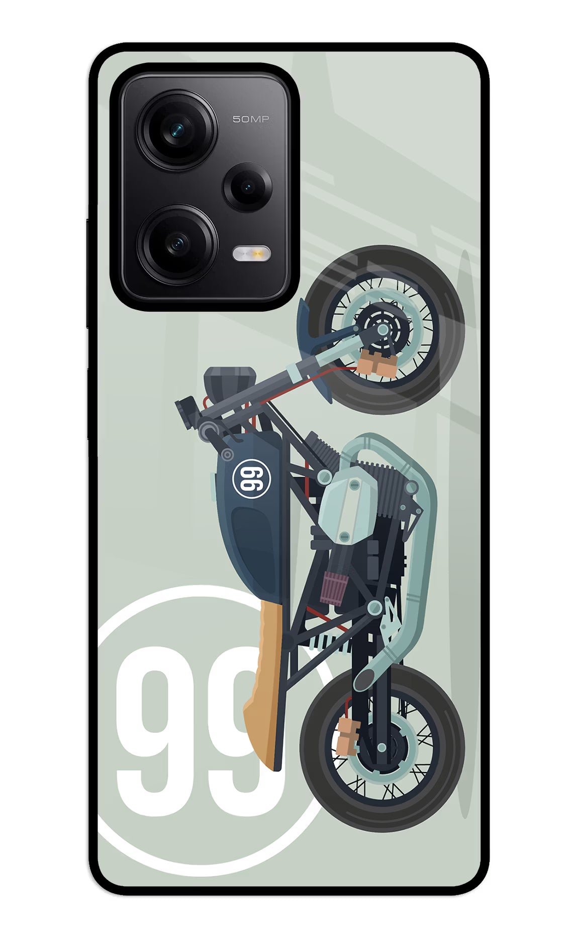 Classic Cafe Racer 99 Redmi Note 12 5G Glass Case - Classic Cafe Racer 99 Redmi Note 12 5G Glass Case Classic Cafe Racer 99 Redmi Note 12 5G Glass Case