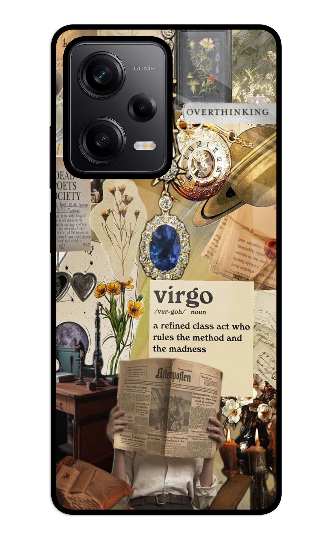 Virgo Zodiac Redmi Note 12 5G Glass Case - Virgo Zodiac Redmi Note 12 5G Glass Case Virgo Zodiac Redmi Note 12 5G Glass Case