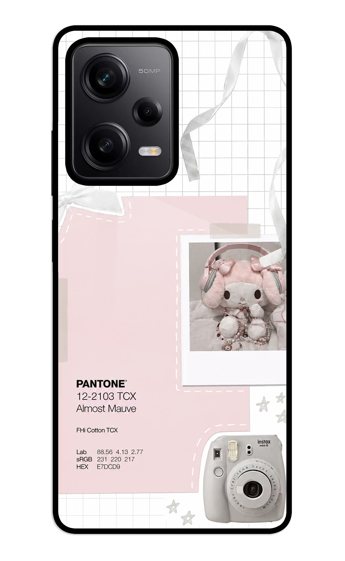 Pantone Asthetic Redmi Note 12 5G Glass Case - Pantone Asthetic Redmi Note 12 5G Glass Case Pantone Asthetic Redmi Note 12 5G Glass Case