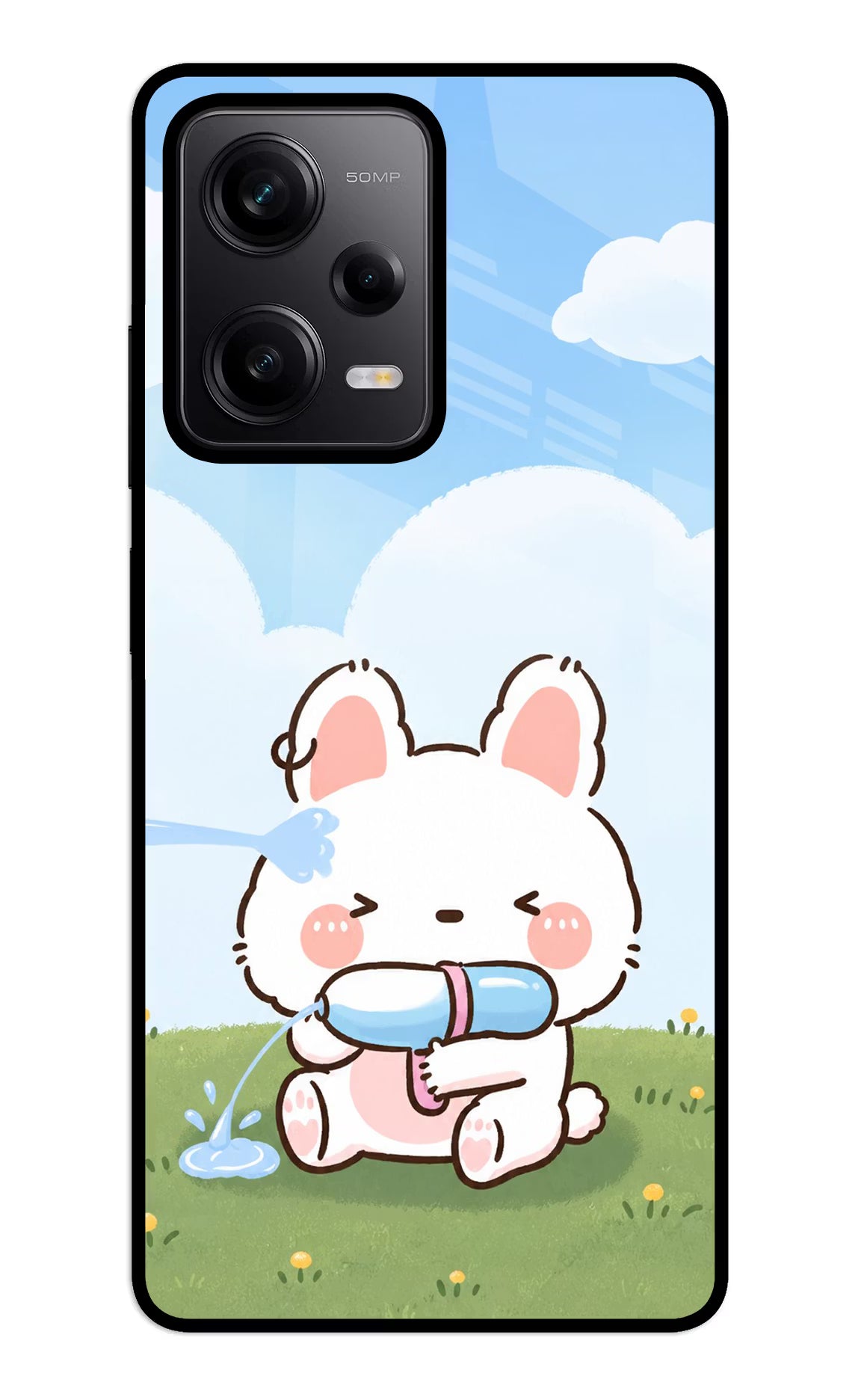 Bunny Treat Redmi Note 12 5G Glass Case - Bunny Treat Redmi Note 12 5G Glass Case Bunny Treat Redmi Note 12 5G Glass Case