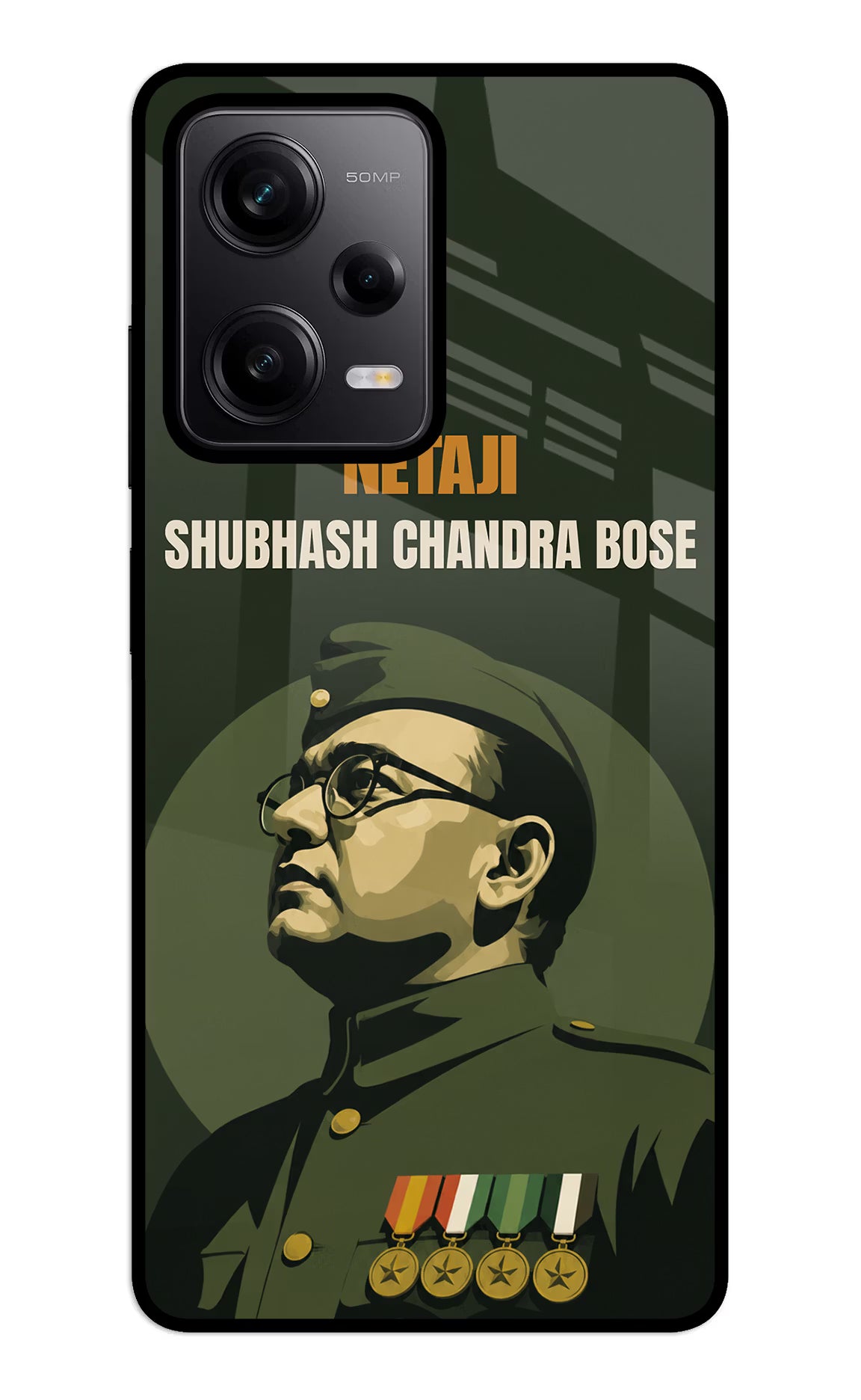 Netaji Legacy Redmi Note 12 5G Glass Case - Netaji Legacy Redmi Note 12 5G Glass Case Netaji Legacy Redmi Note 12 5G Glass Case