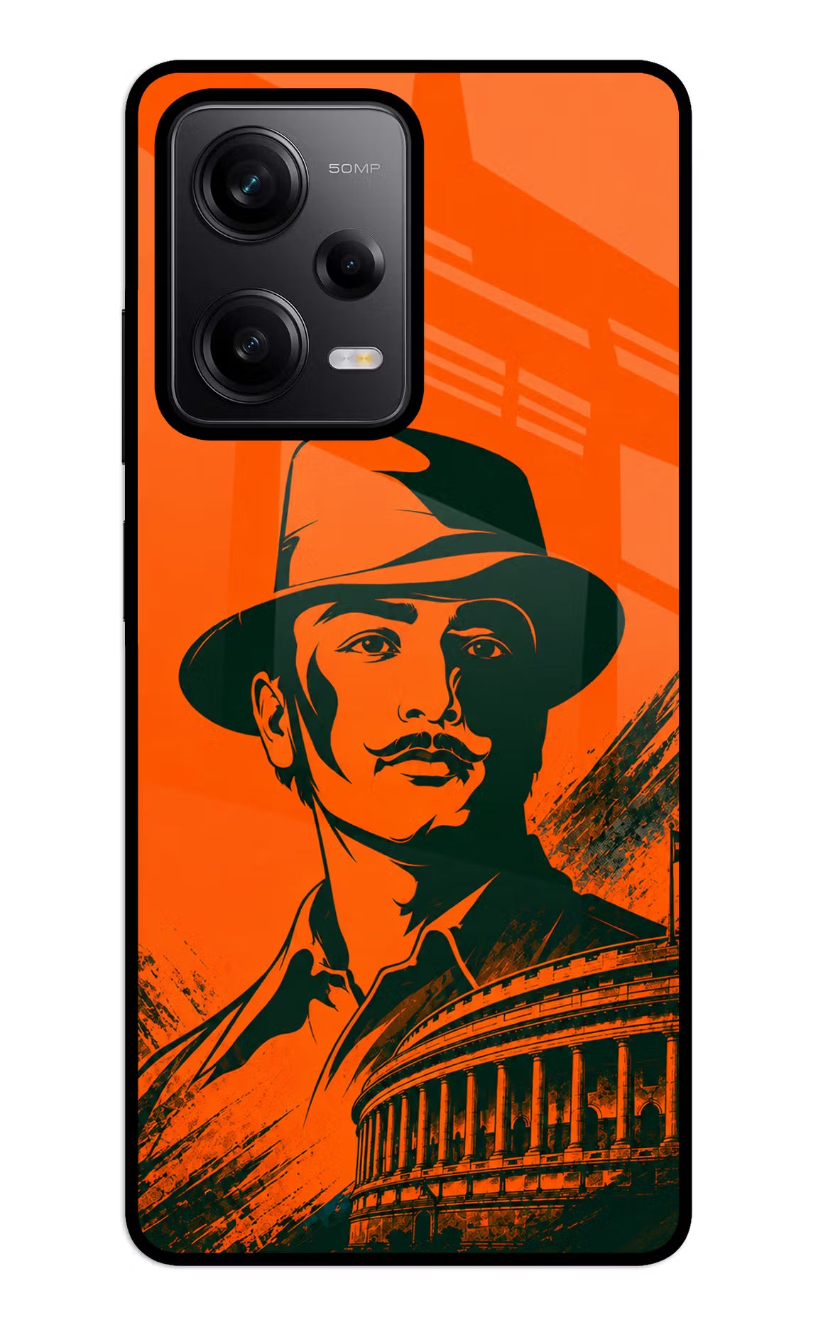 Bhagat Singh Legacy Redmi Note 12 5G Glass Case - Bhagat Singh Legacy Redmi Note 12 5G Glass Case Bhagat Singh Legacy Redmi Note 12 5G Glass Case