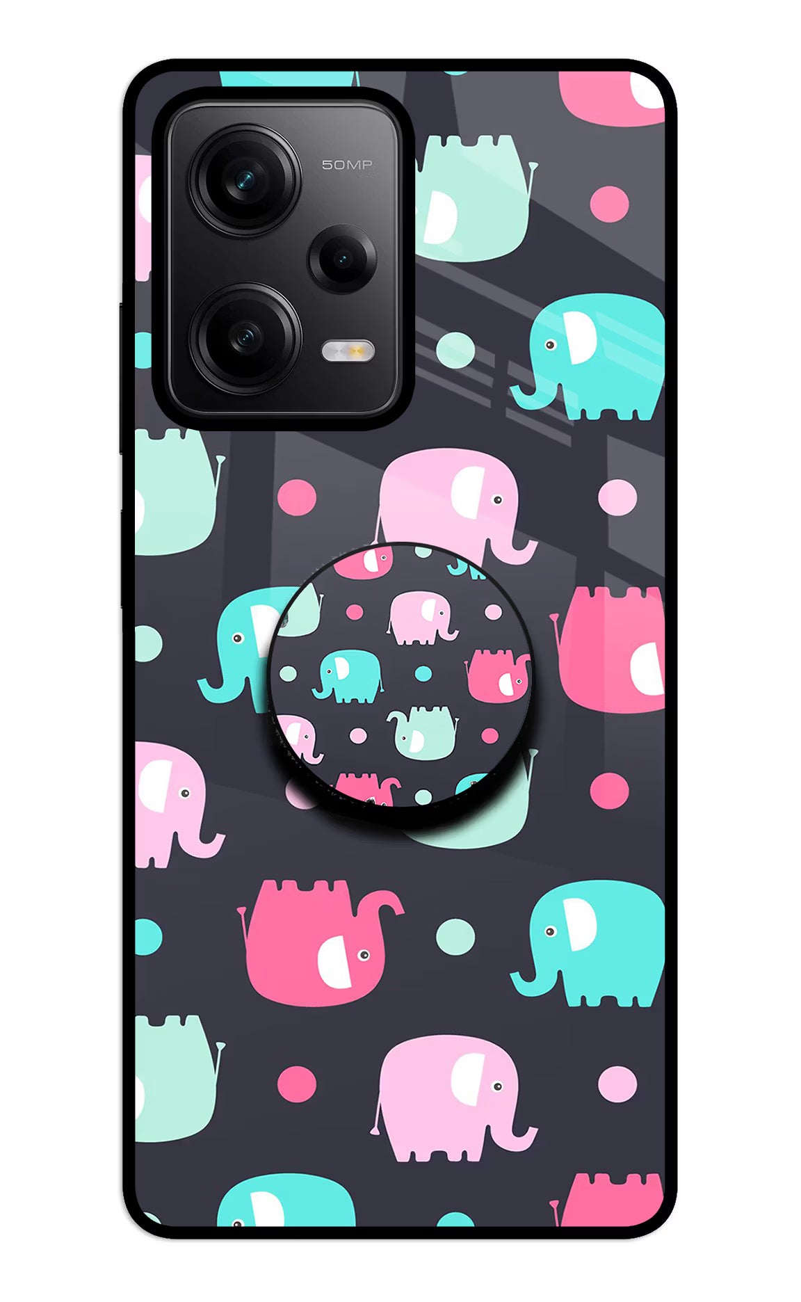 Baby Elephants Redmi Note 12 5G Glass Case - Baby Elephants Redmi Note 12 5G Glass Case Baby Elephants Redmi Note 12 5G Glass Case