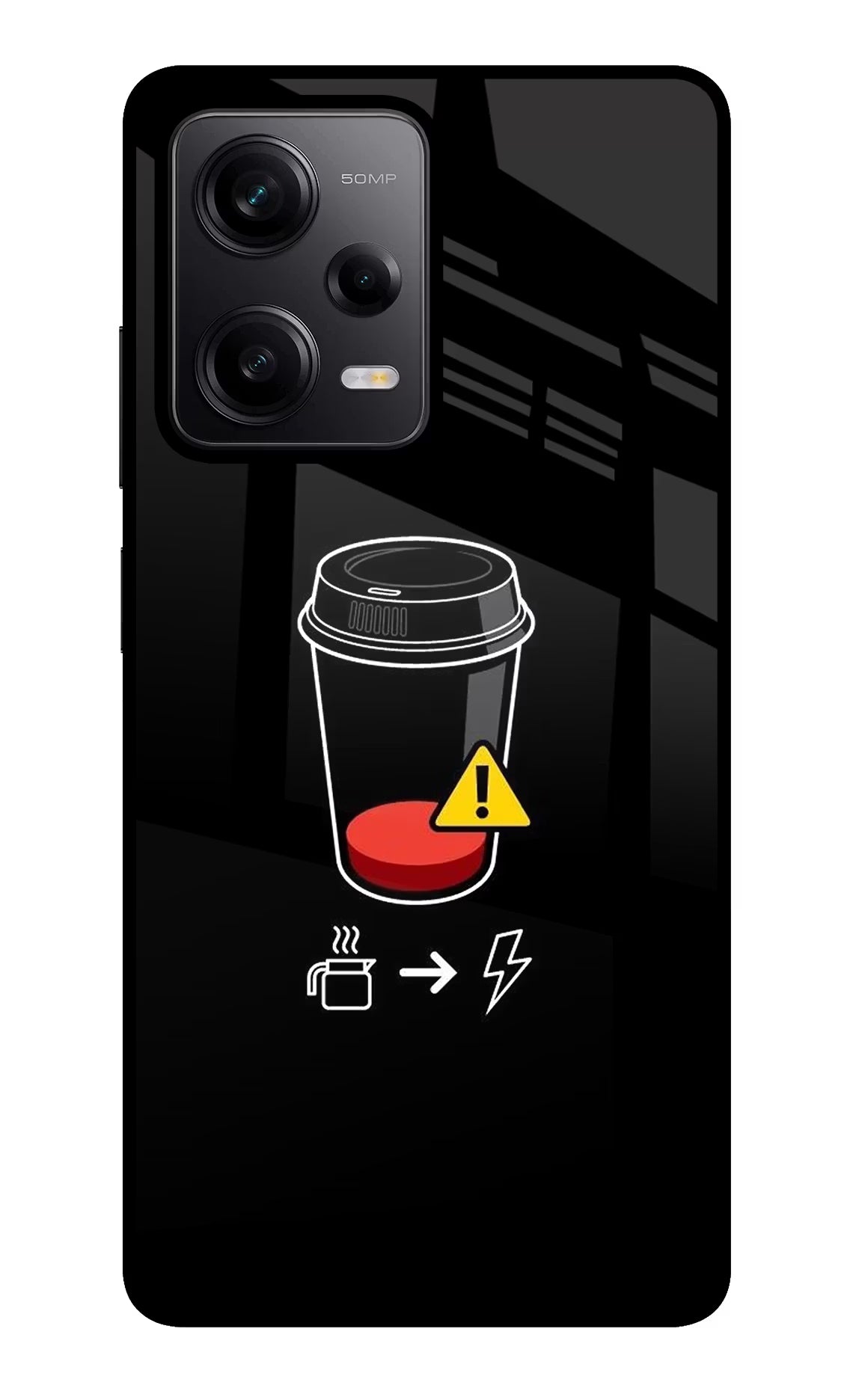 Coffee Redmi Note 12 Pro 5G Back Cover - Coffee Redmi Note 12 Pro 5G Glass Case Back Cover by Casekaro Coffee Redmi Note 12 Pro 5G Glass Case Back Cover by Casekaro