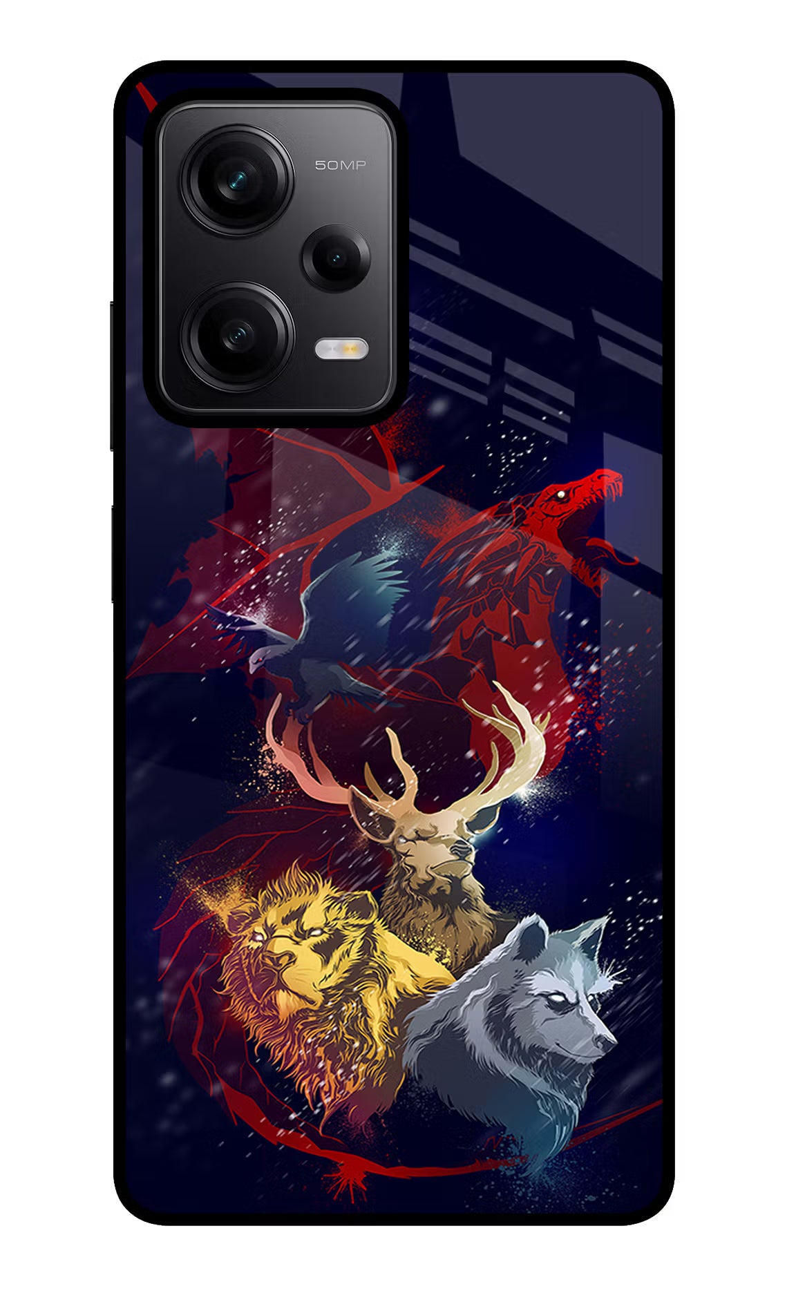 Game Of Thrones Redmi Note 12 Pro 5G Back Cover - Game Of Thrones Redmi Note 12 Pro 5G Glass Case Back Cover by Casekaro Game Of Thrones Redmi Note 12 Pro 5G Glass Case Back Cover by Casekaro