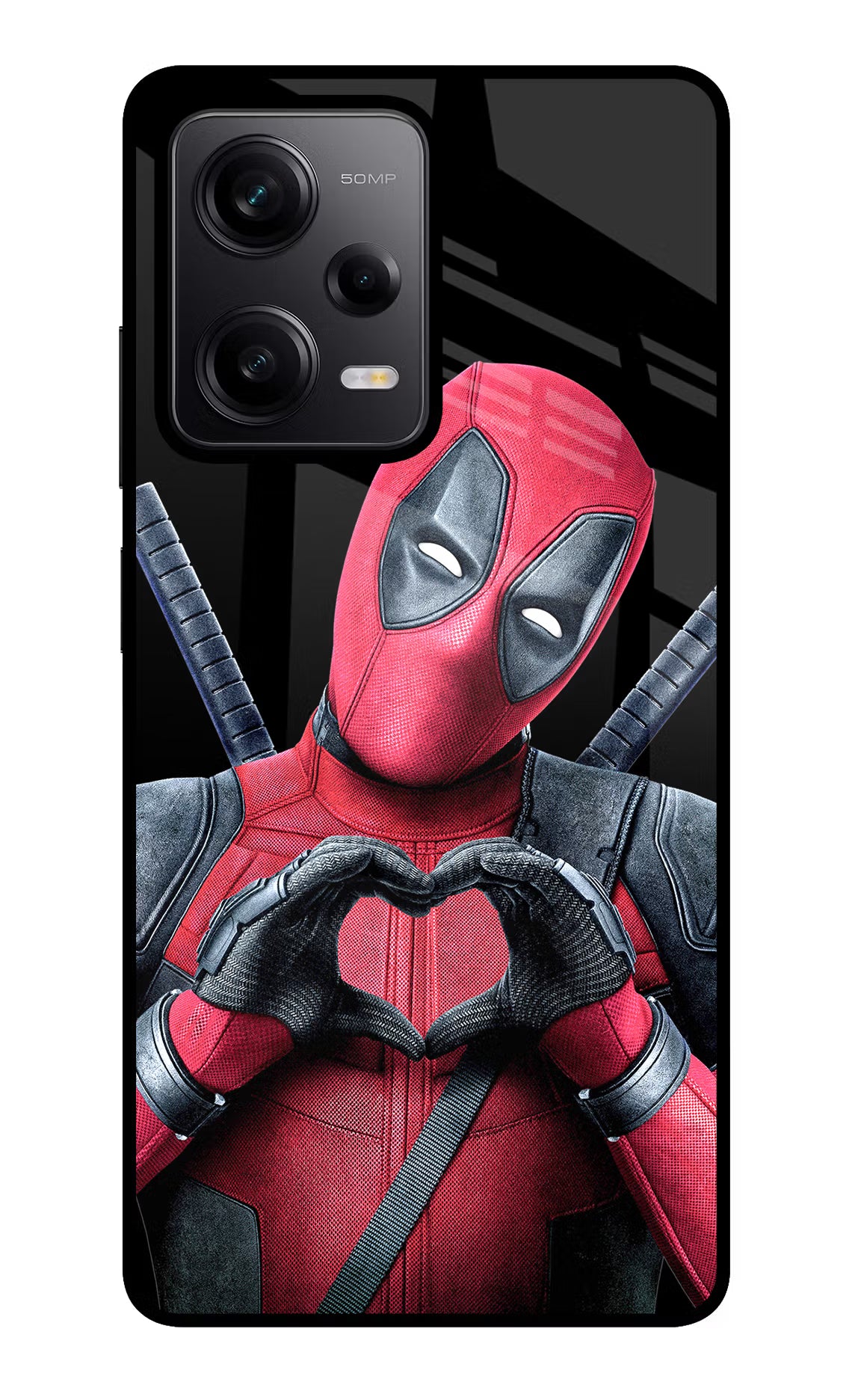Deadpool Redmi Note 12 Pro 5G Back Cover - Deadpool Redmi Note 12 Pro 5G Glass Case Back Cover by Casekaro Deadpool Redmi Note 12 Pro 5G Glass Case Back Cover by Casekaro