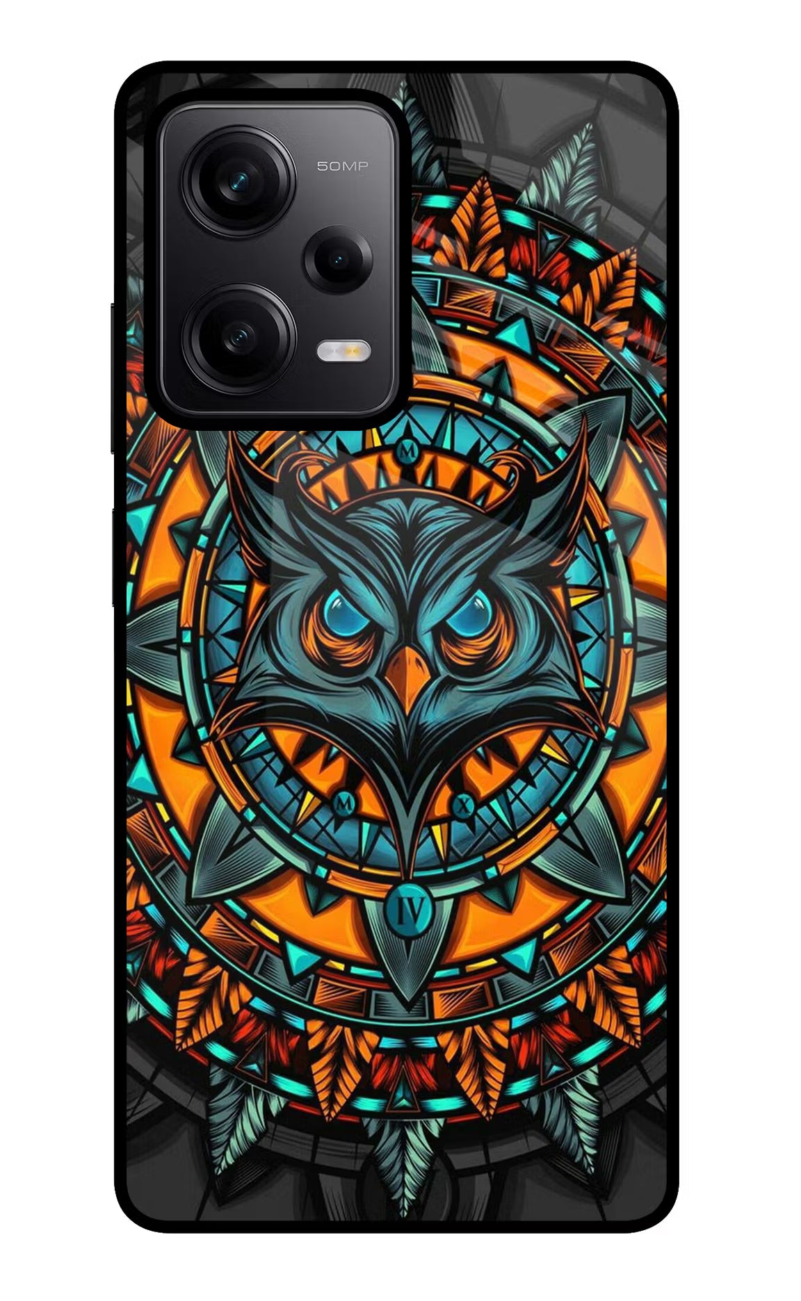 Angry Owl Art Redmi Note 12 Pro 5G Back Cover - Angry Owl Art Redmi Note 12 Pro 5G Glass Case Back Cover by Casekaro Angry Owl Art Redmi Note 12 Pro 5G Glass Case Back Cover by Casekaro