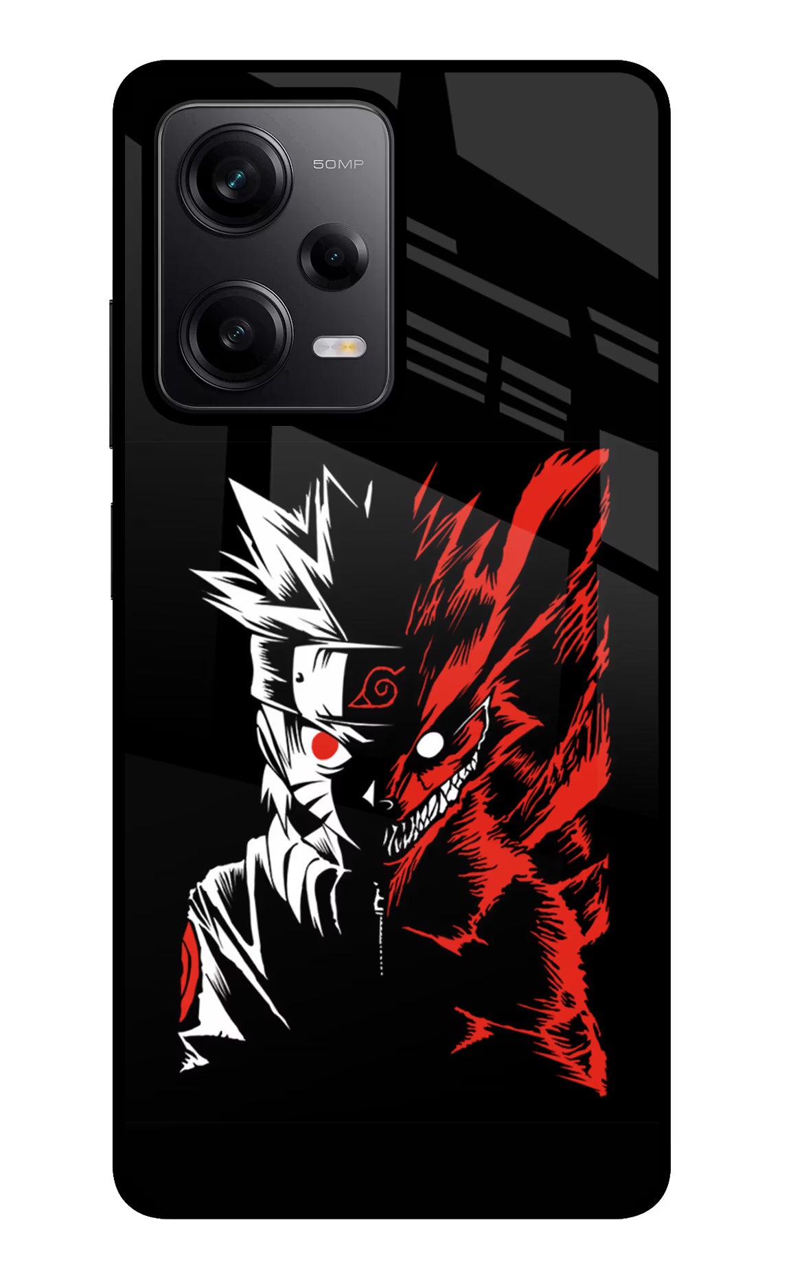 Naruto Two Face Redmi Note 12 Pro 5G Back Cover - Naruto Two Face Redmi Note 12 Pro 5G Glass Case Back Cover by Casekaro Naruto Two Face Redmi Note 12 Pro 5G Glass Case Back Cover by Casekaro