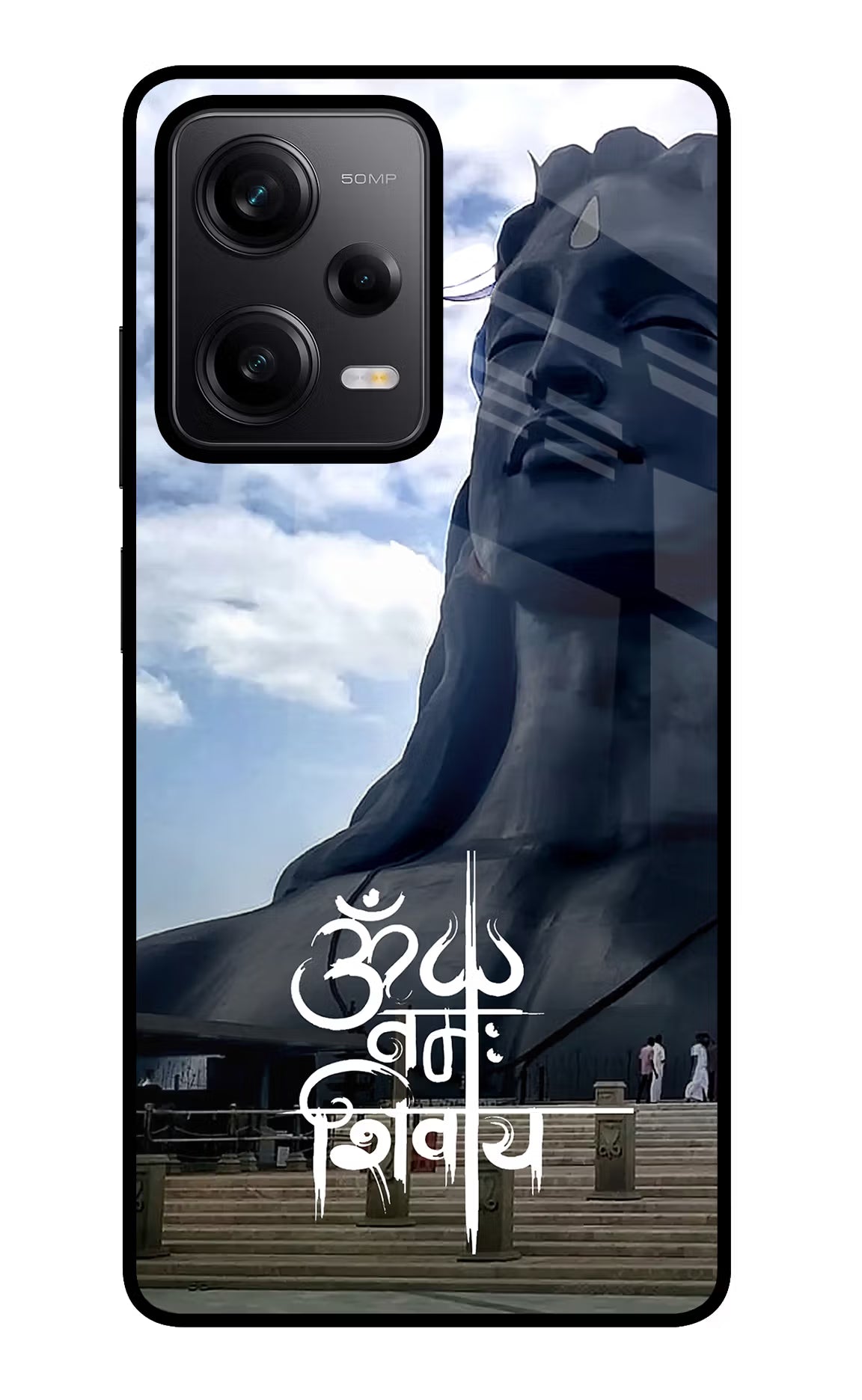 Om Namah Shivay Redmi Note 12 Pro 5G Back Cover - Om Namah Shivay Redmi Note 12 Pro 5G Glass Case Back Cover by Casekaro Om Namah Shivay Redmi Note 12 Pro 5G Glass Case Back Cover by Casekaro
