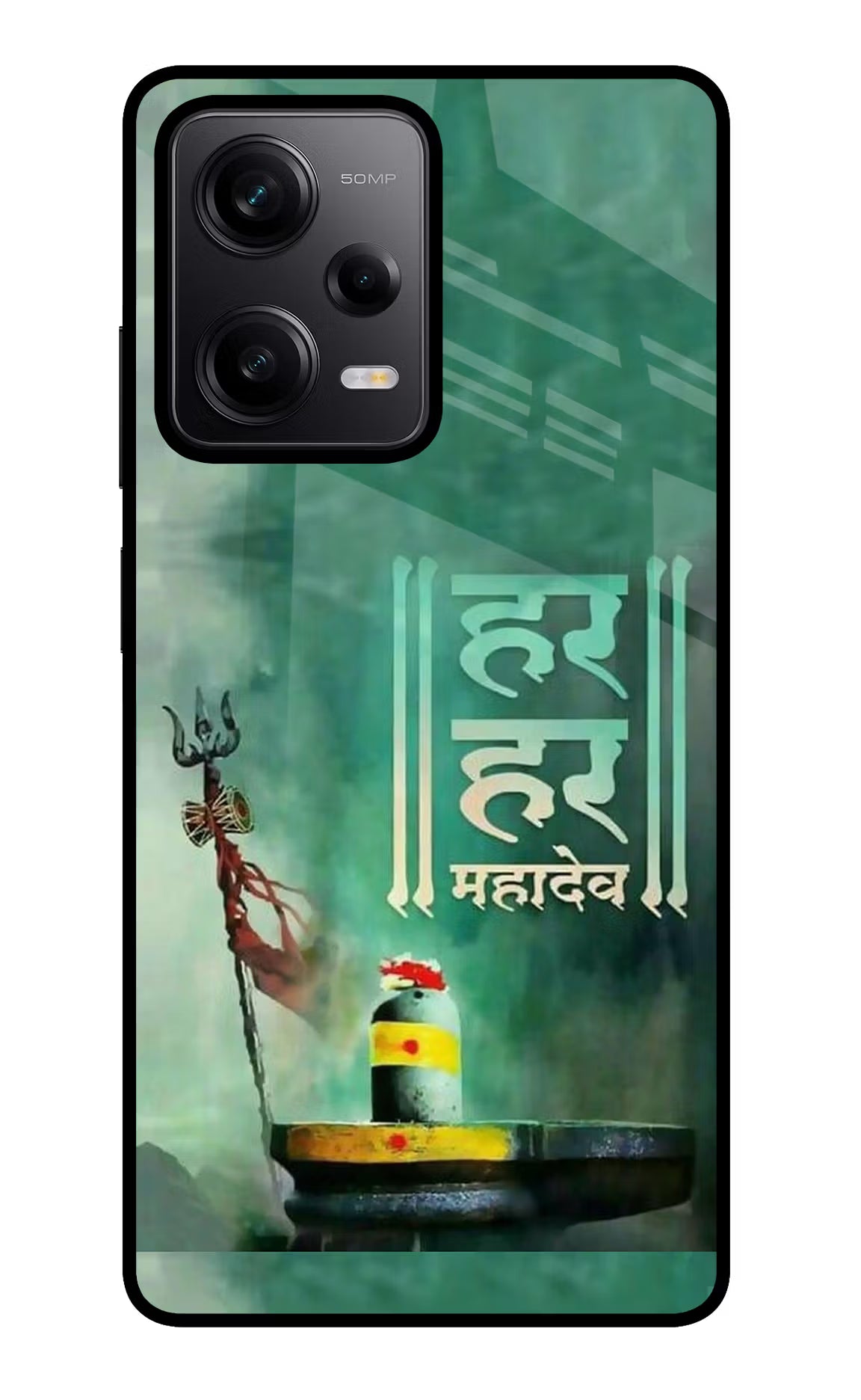 Har Har Mahadev Shivling Redmi Note 12 Pro 5G Back Cover - Har Har Mahadev Shivling Redmi Note 12 Pro 5G Glass Case Back Cover by Casekaro Har Har Mahadev Shivling Redmi Note 12 Pro 5G Glass Case Back Cover by Casekaro