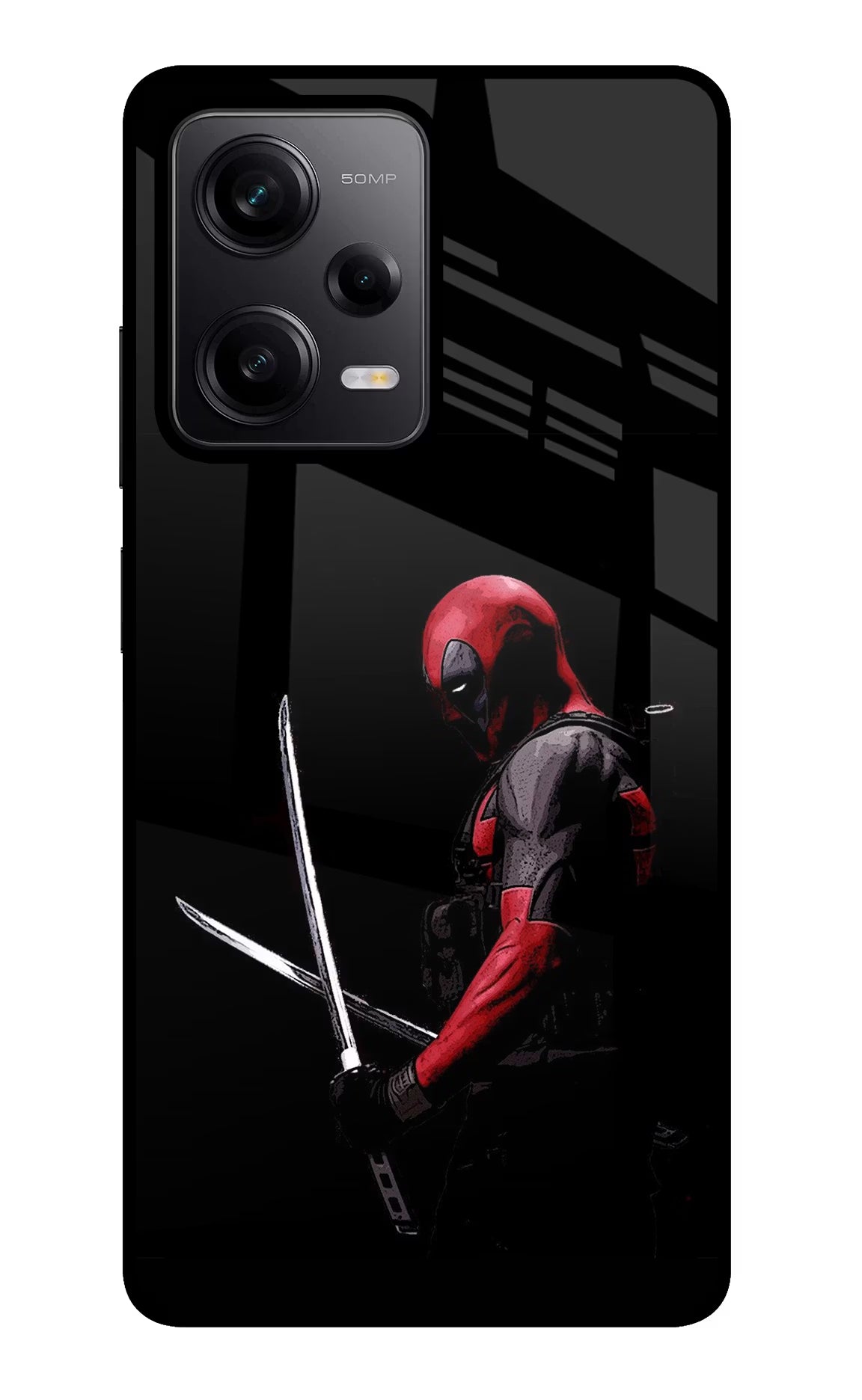 Deadpool Redmi Note 12 Pro 5G Back Cover - Deadpool Redmi Note 12 Pro 5G Glass Case Back Cover by Casekaro Deadpool Redmi Note 12 Pro 5G Glass Case Back Cover by Casekaro