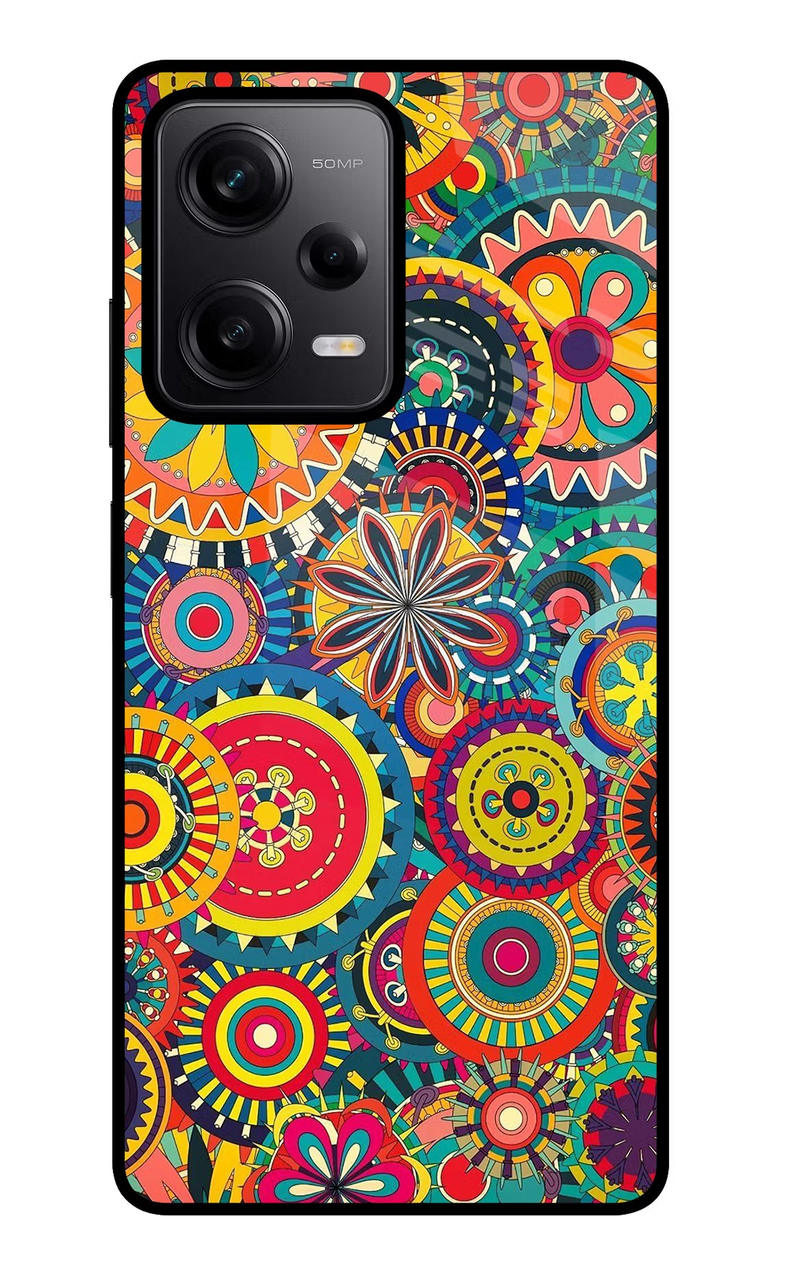 Gol Gol Art Redmi Note 12 Pro 5G Back Cover - Gol Gol Art Redmi Note 12 Pro 5G Glass Case Back Cover by Casekaro Gol Gol Art Redmi Note 12 Pro 5G Glass Case Back Cover by Casekaro