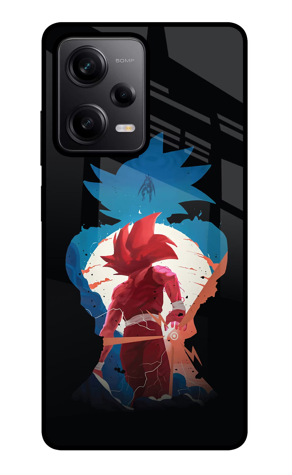 Goku Redmi Note 12 Pro 5G Back Cover - Goku Redmi Note 12 Pro 5G Glass Case Back Cover by Casekaro Goku Redmi Note 12 Pro 5G Glass Case Back Cover by Casekaro