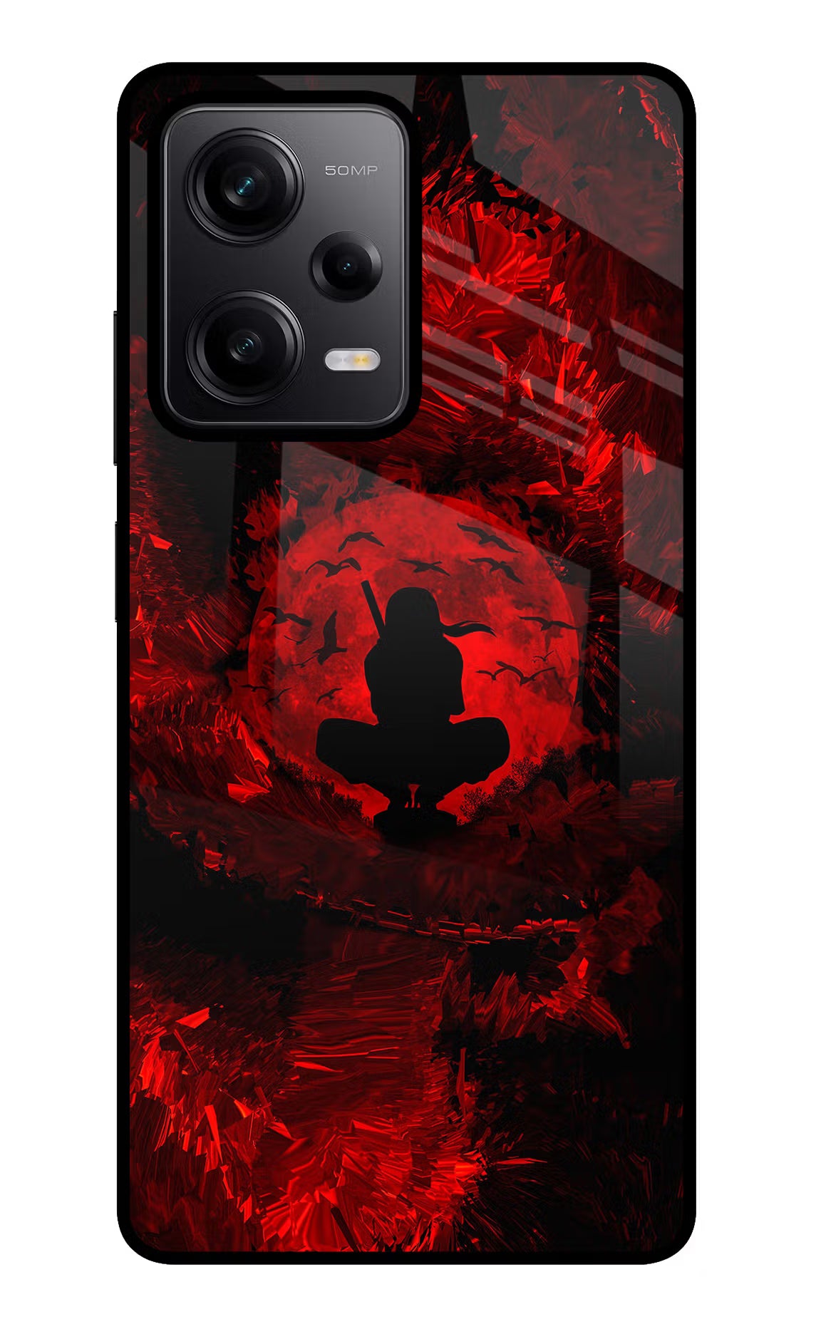 Itachi Uchiha Redmi Note 12 Pro 5G Back Cover - Itachi Uchiha Redmi Note 12 Pro 5G Glass Case Back Cover by Casekaro Itachi Uchiha Redmi Note 12 Pro 5G Glass Case Back Cover by Casekaro