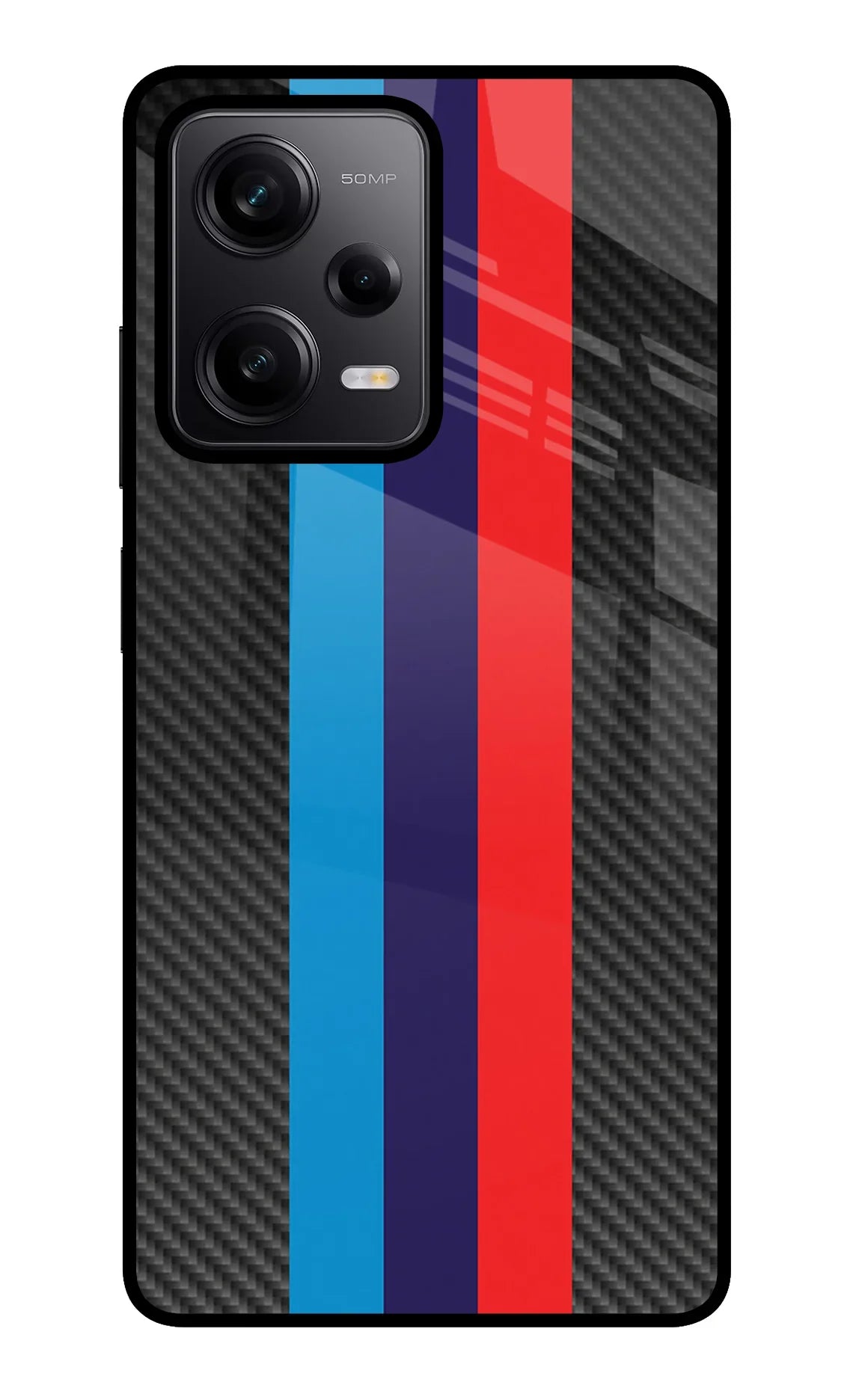 BMW Stripes Pattern Redmi Note 12 Pro 5G Glass Case - BMW Stripes Pattern Redmi Note 12 Pro 5G Glass Case BMW Stripes Pattern Redmi Note 12 Pro 5G Glass Case
