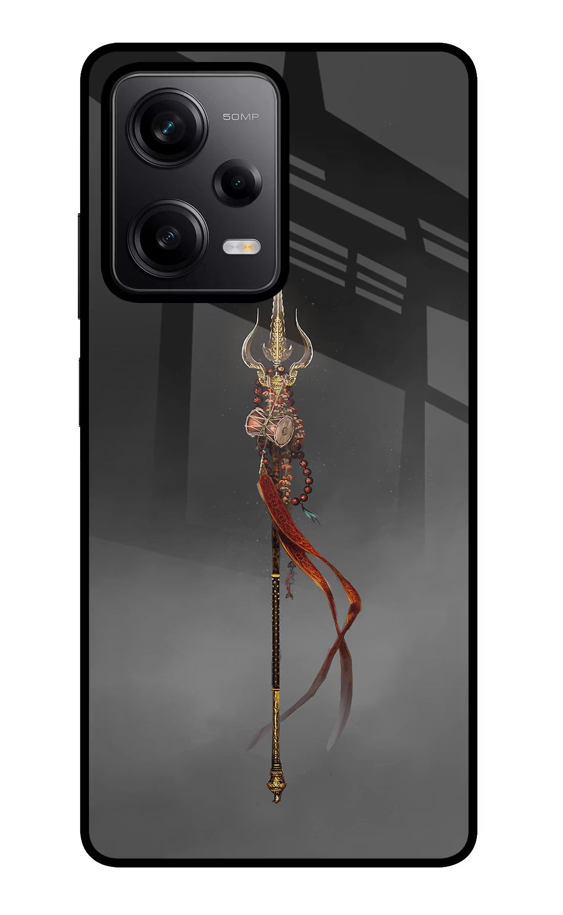 Shiv Trishul Redmi Note 12 Pro 5G Back Cover - Shiv Trishul Redmi Note 12 Pro 5G Glass Case Back Cover by Casekaro Shiv Trishul Redmi Note 12 Pro 5G Glass Case Back Cover by Casekaro