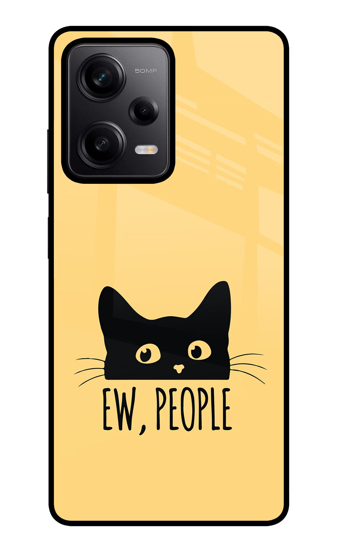 Ew People Catitude Redmi Note 12 Pro 5G Back Cover - Ew People Catitude Redmi Note 12 Pro 5G Glass Case Back Cover by Casekaro Ew People Catitude Redmi Note 12 Pro 5G Glass Case Back Cover by Casekaro