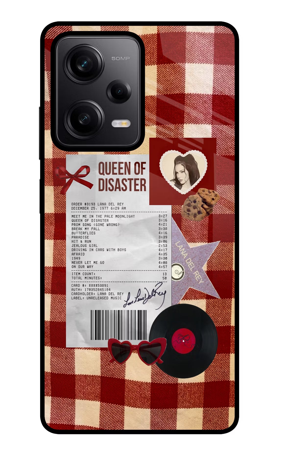 Queen of Disaster Redmi Note 12 Pro 5G Glass Case - Queen of Disaster Redmi Note 12 Pro 5G Glass Case Queen of Disaster Redmi Note 12 Pro 5G Glass Case