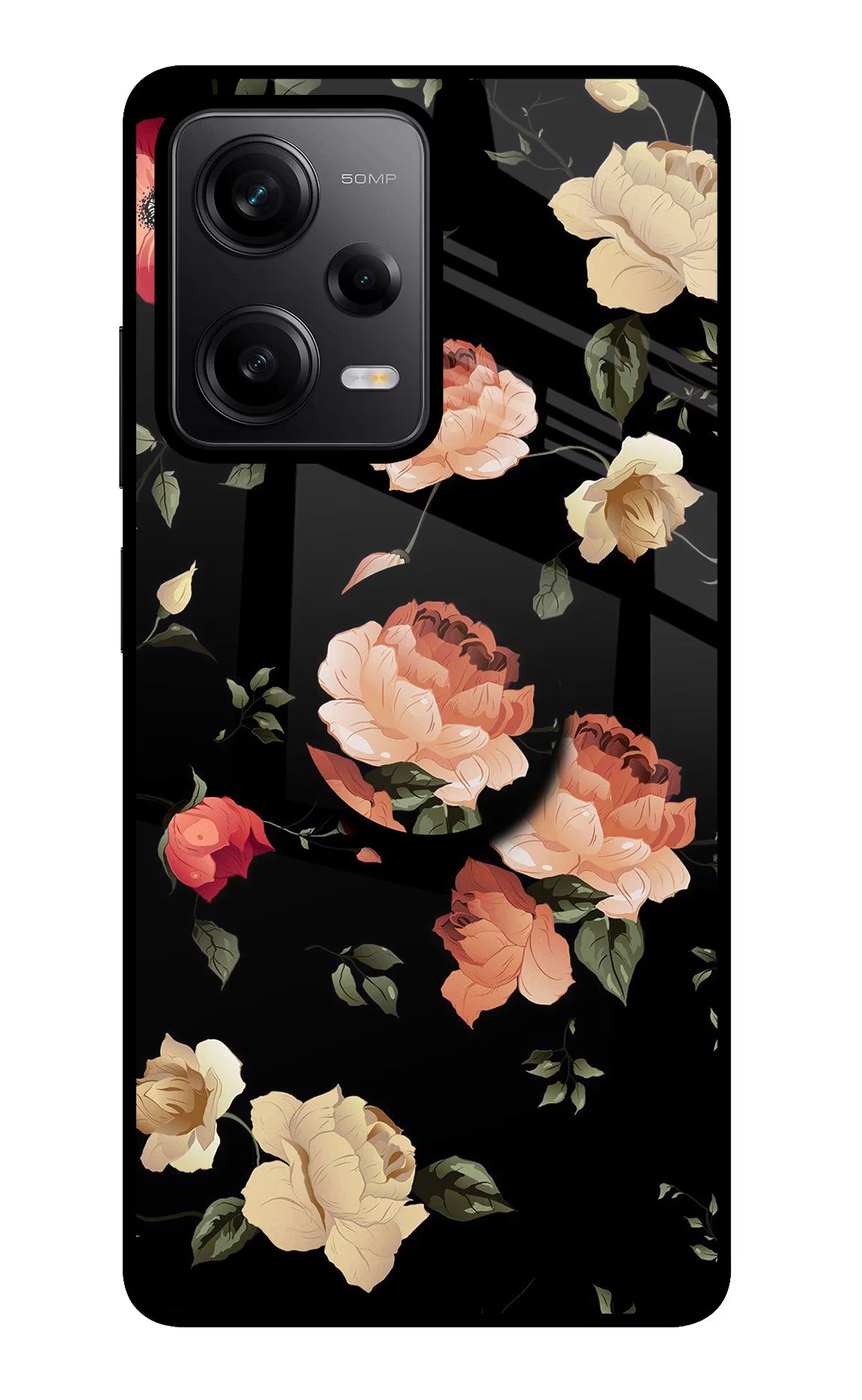 Flowers Redmi Note 12 Pro 5G Pop Case - Flowers Redmi Note 12 Pro 5G Pop Case by Casekaro Flowers Redmi Note 12 Pro 5G Pop Case by Casekaro