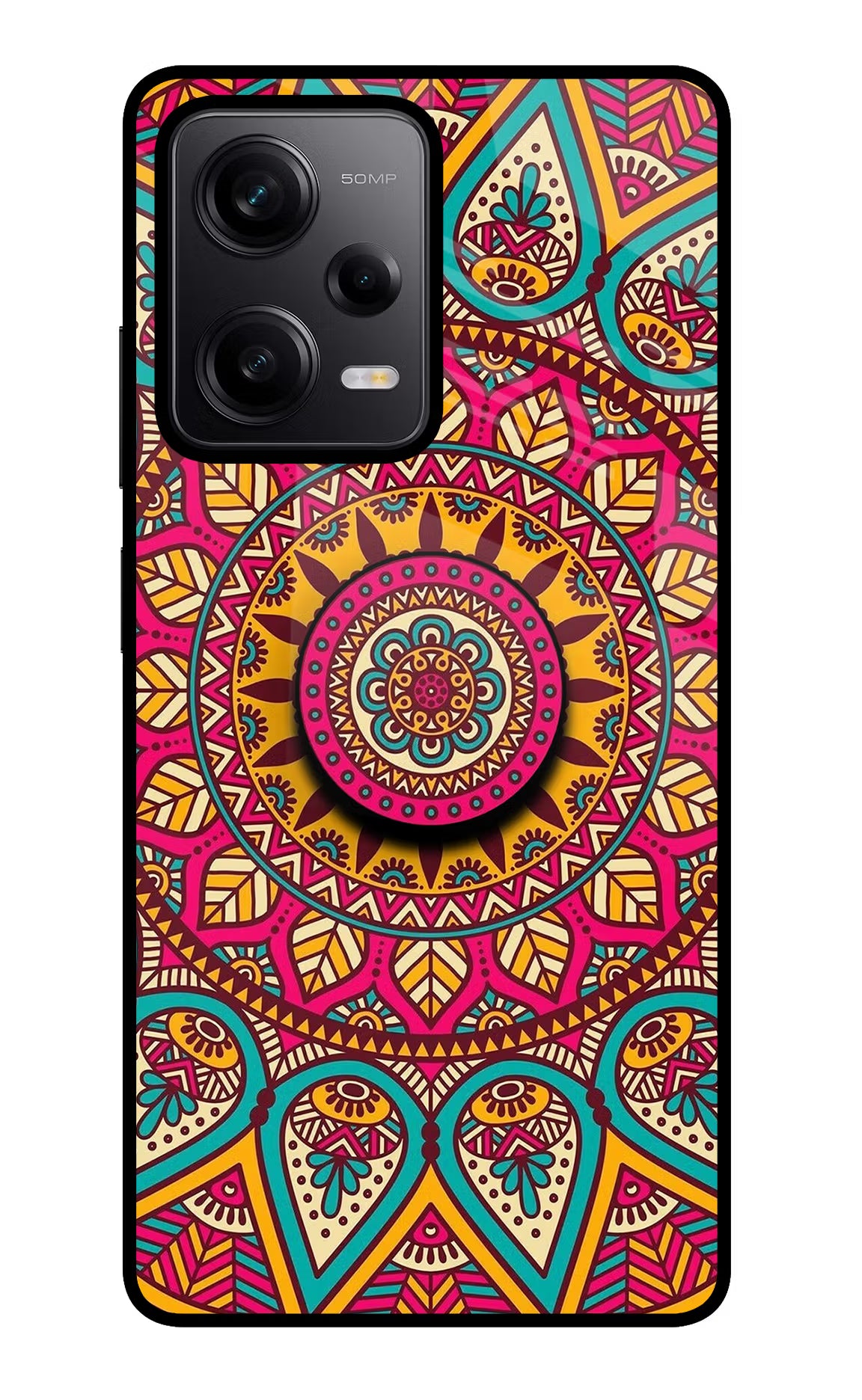 Mandala Redmi Note 12 Pro 5G Glass Case - Mandala Redmi Note 12 Pro 5G Glass Case Mandala Redmi Note 12 Pro 5G Glass Case