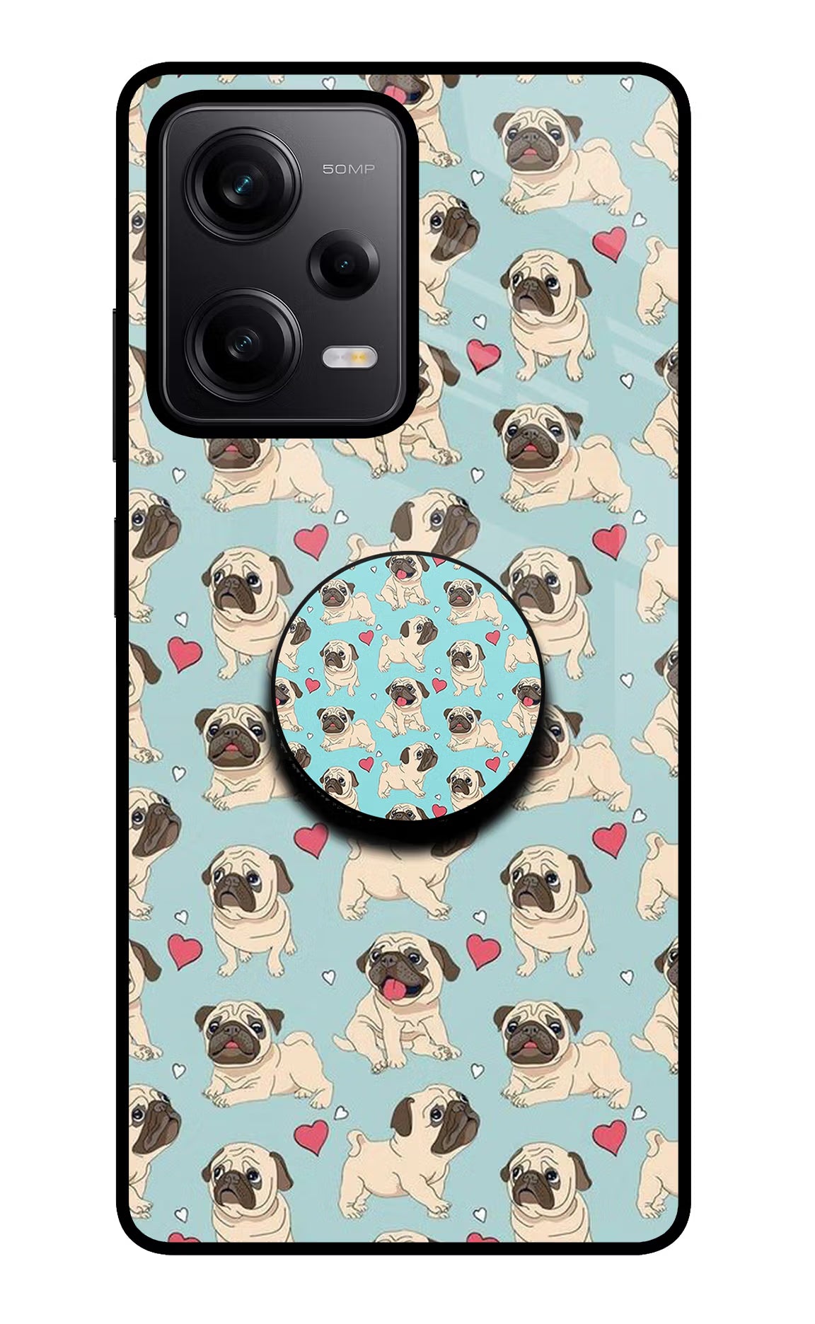 Pug Dog Redmi Note 12 Pro 5G Pop Case - Pug Dog Redmi Note 12 Pro 5G Pop Case by Casekaro Pug Dog Redmi Note 12 Pro 5G Pop Case by Casekaro