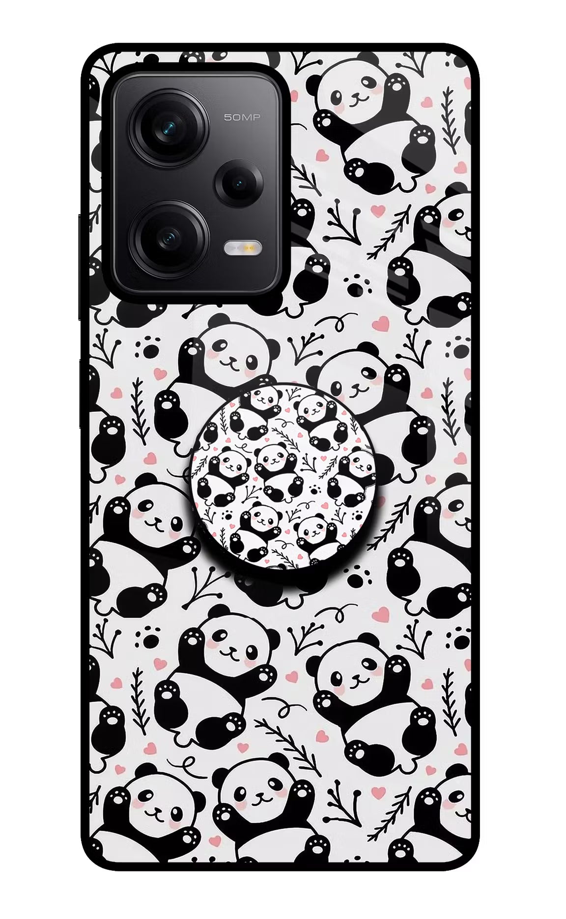 Cute Panda Redmi Note 12 Pro 5G Glass Case - Cute Panda Redmi Note 12 Pro 5G Glass Case Cute Panda Redmi Note 12 Pro 5G Glass Case