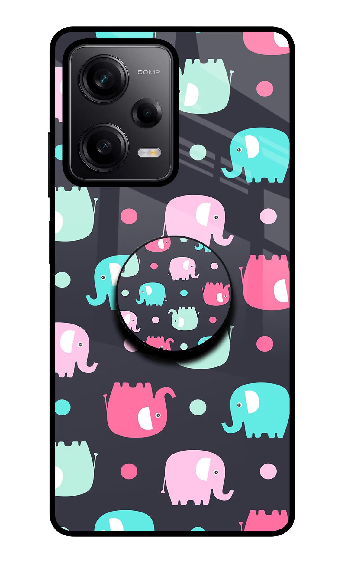 Baby Elephants Redmi Note 12 Pro 5G Pop Case - Baby Elephants Redmi Note 12 Pro 5G Pop Case by Casekaro Baby Elephants Redmi Note 12 Pro 5G Pop Case by Casekaro