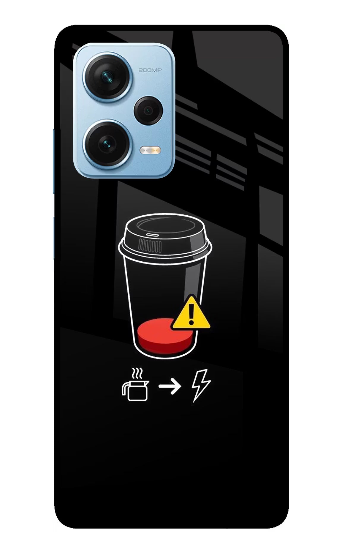 Coffee Redmi Note 12 Pro+ 5G Glass Case - Coffee Redmi Note 12 Pro+ 5G Glass Case Coffee Redmi Note 12 Pro+ 5G Glass Case