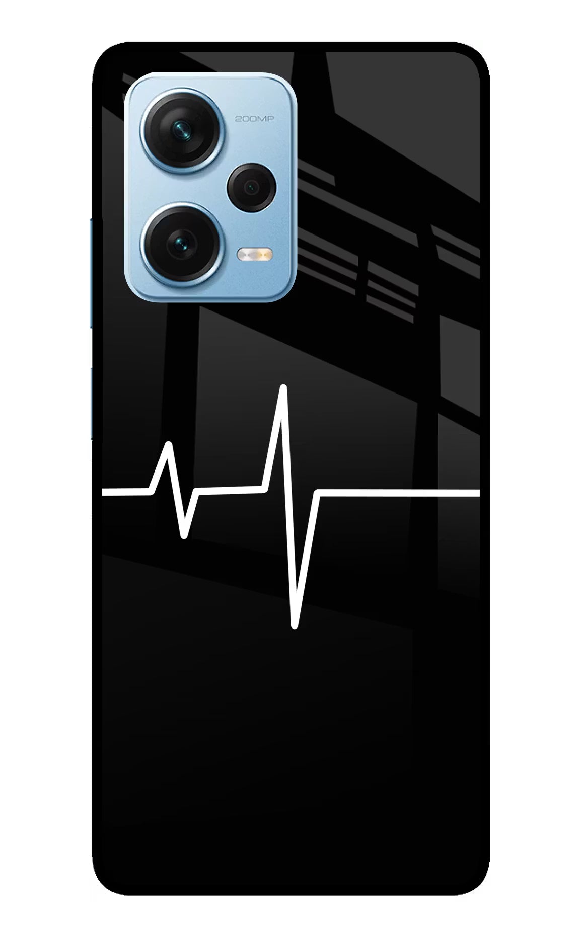 Heart Beats Redmi Note 12 Pro+ 5G Glass Case - Heart Beats Redmi Note 12 Pro+ 5G Glass Case Heart Beats Redmi Note 12 Pro+ 5G Glass Case