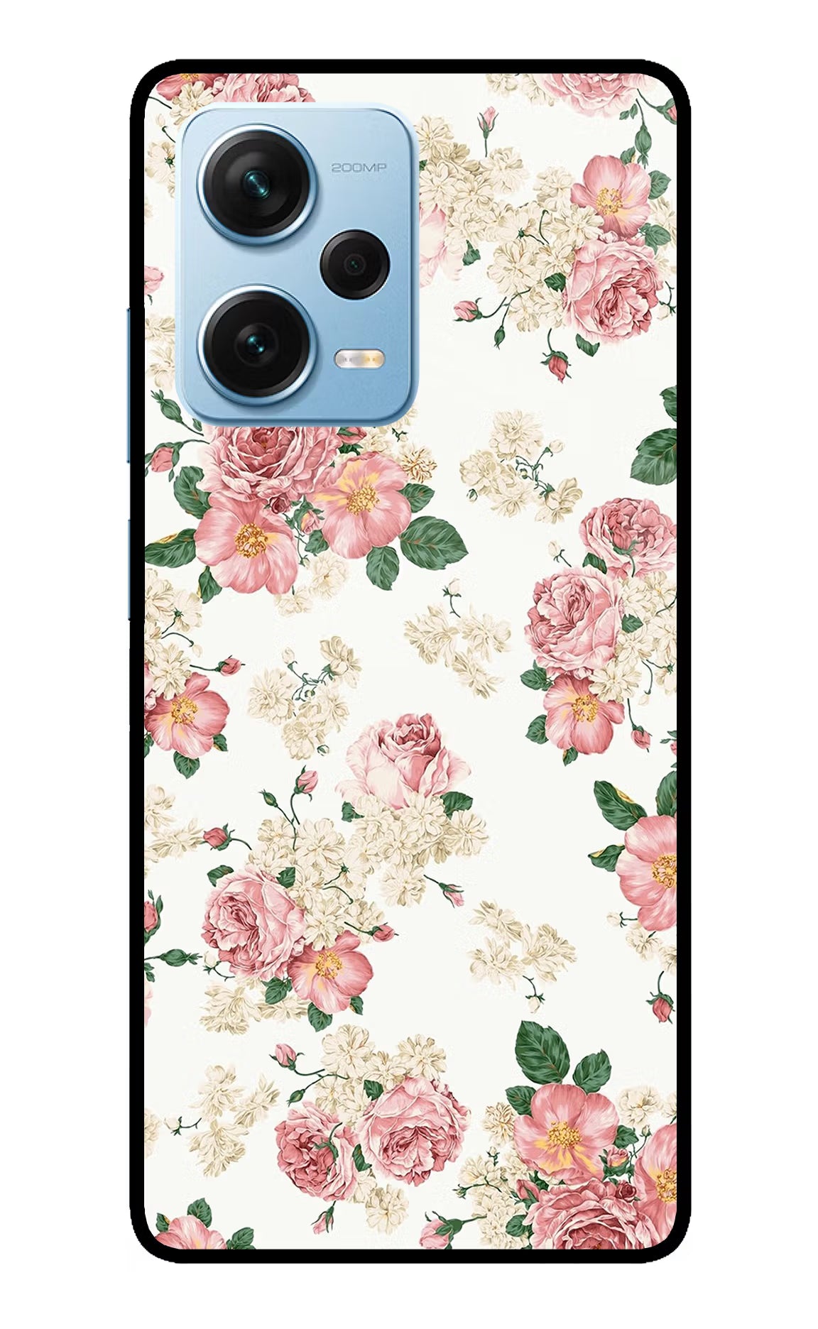 Flowers Redmi Note 12 Pro+ 5G Glass Case - Flowers Redmi Note 12 Pro+ 5G Glass Case Flowers Redmi Note 12 Pro+ 5G Glass Case