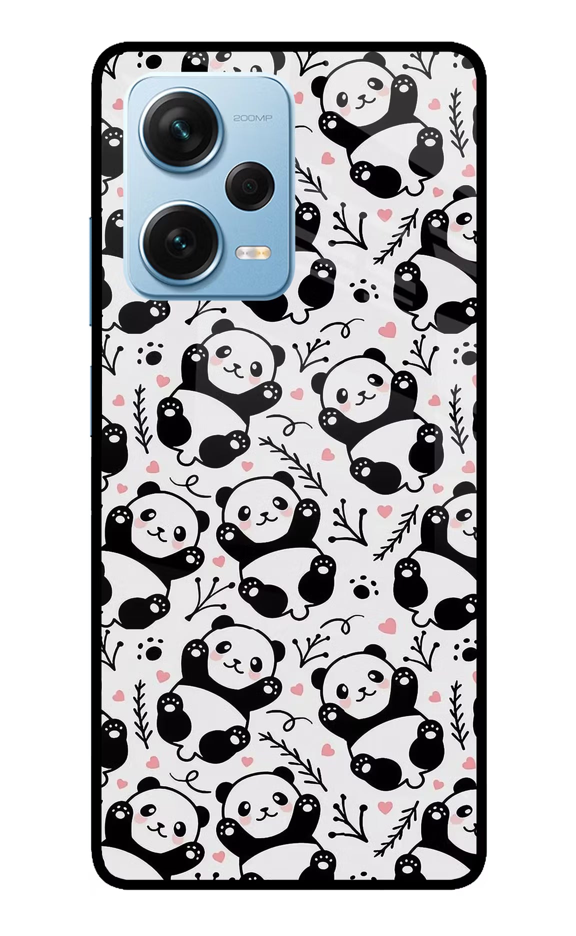 Cute Panda Redmi Note 12 Pro+ 5G Glass Case - Cute Panda Redmi Note 12 Pro+ 5G Glass Case Cute Panda Redmi Note 12 Pro+ 5G Glass Case